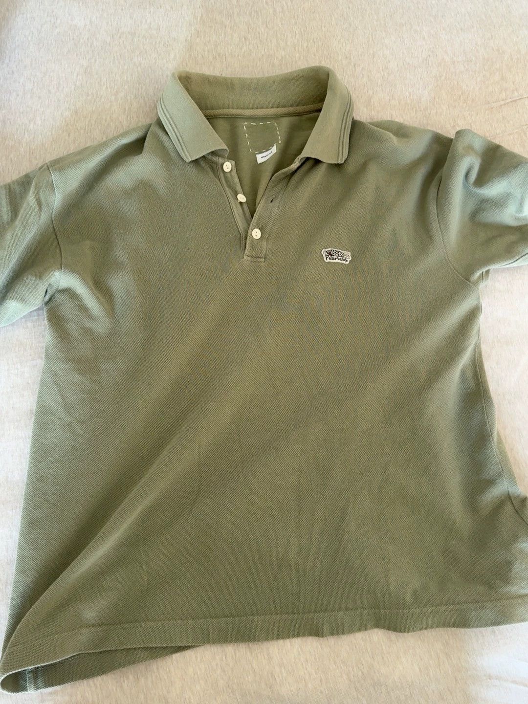 Visvim Visvim Weller carp avocado green polo shirt Size US S / EU 44-46 / 1 - 1 Thumbnail