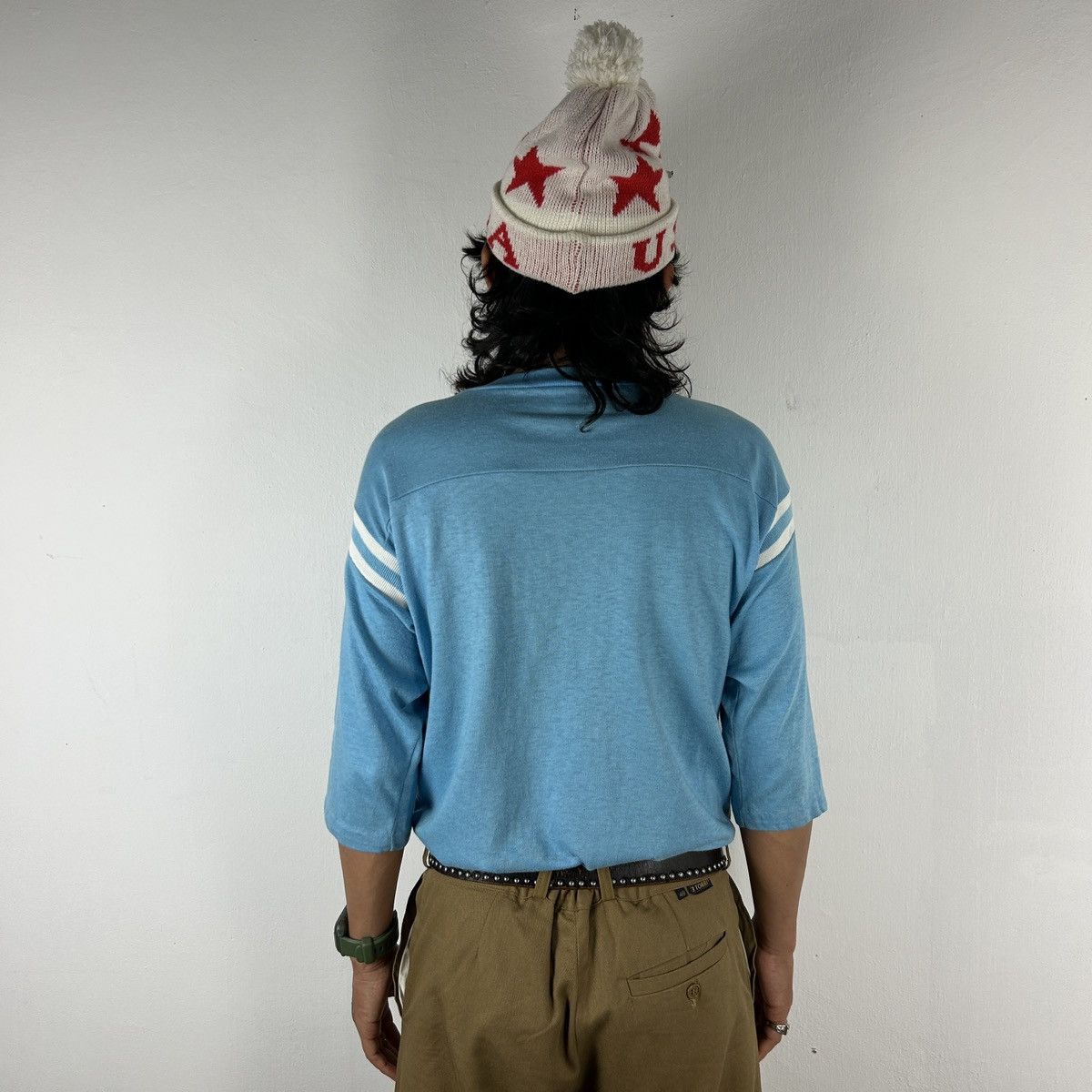 Japanese Brand × Vintage 1990s USA Star Beanie Size ONE SIZE - 4 Thumbnail