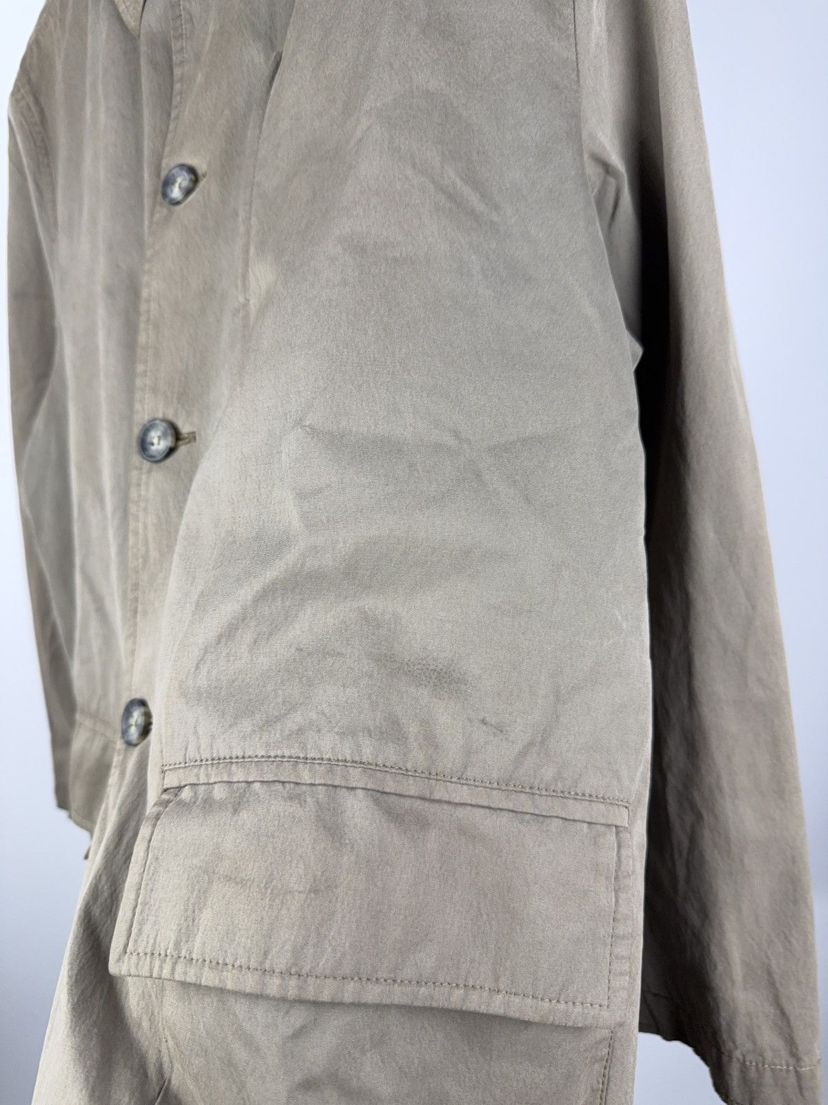 Canali × Designer Vintage 00s Canali Rain & Wind tech Jacket Faded Brown Size US L / EU 52-54 / 3 - 4 Thumbnail