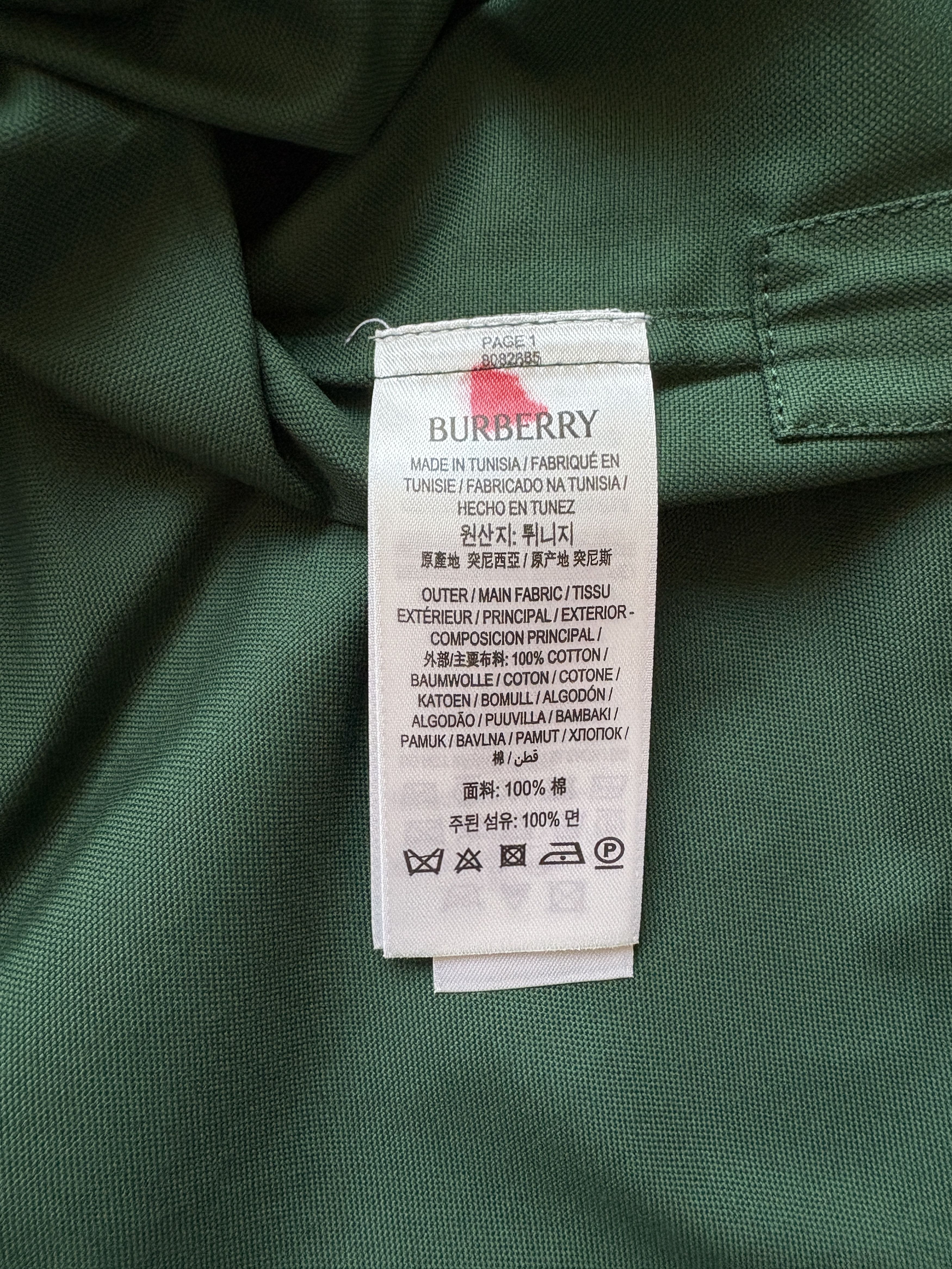 Burberry ⚡️QUICK SALE⚡️Burberry Daniel Lee Ivy Green Button Up Shirt Size US L / EU 52-54 / 3 - 6 Thumbnail