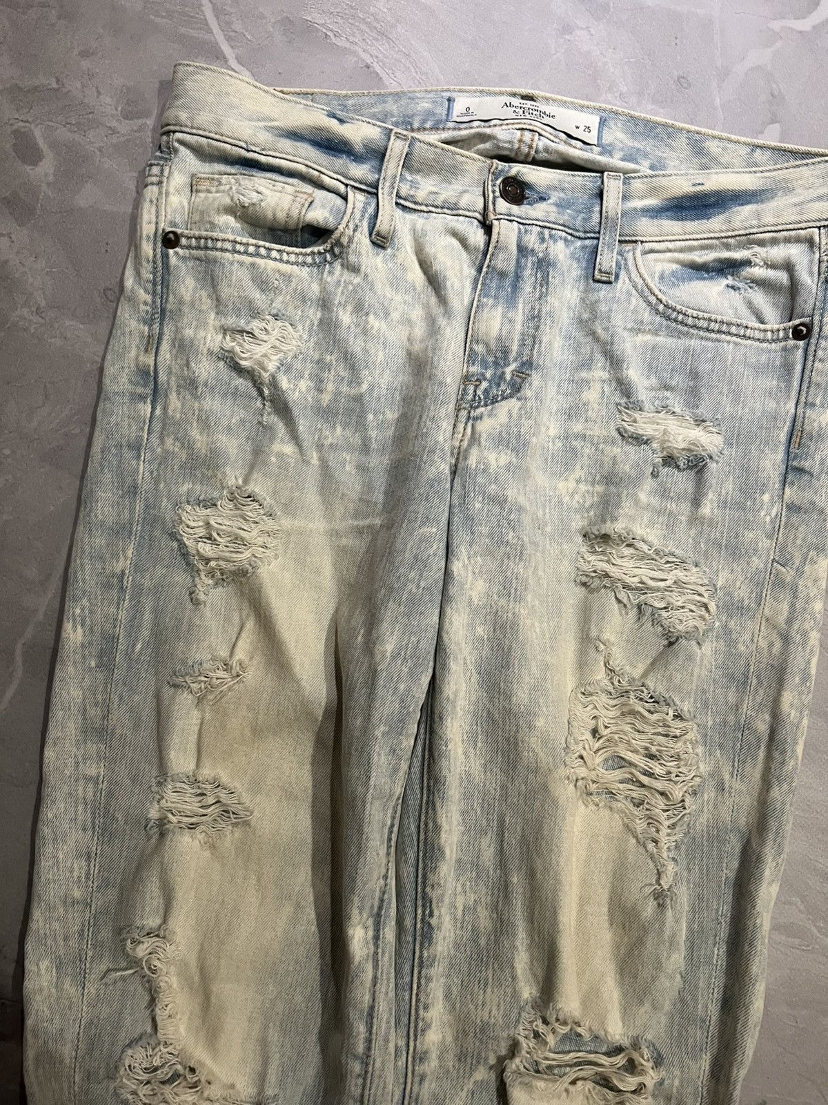 Japanese Brand Destroyed Weathered Slim Fit / Avan Garde Number Nine Style Size US 32 / EU 48 - 5 Thumbnail