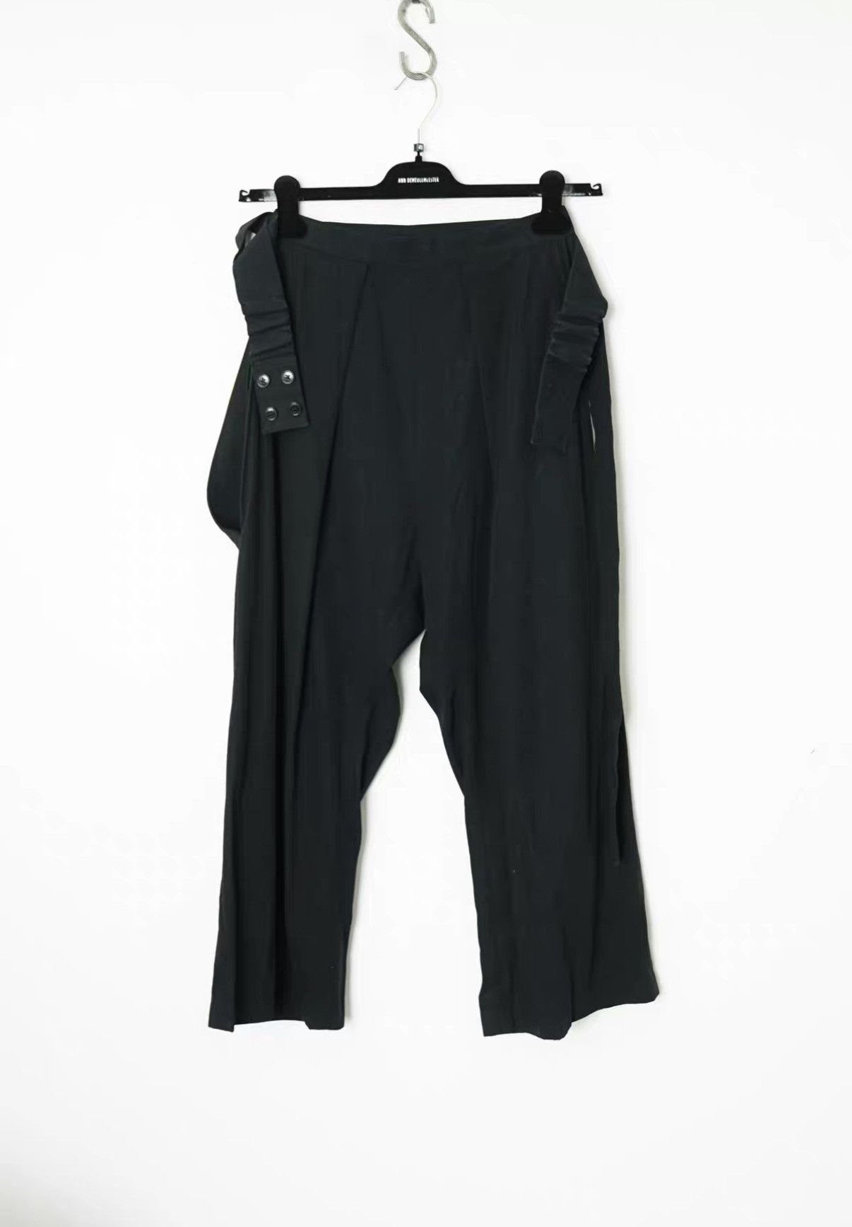Yohji Yamamoto Yohji Yamamoto Relaxed Straight Wide-Leg Pants Size US 34 / EU 50 - 3 Thumbnail