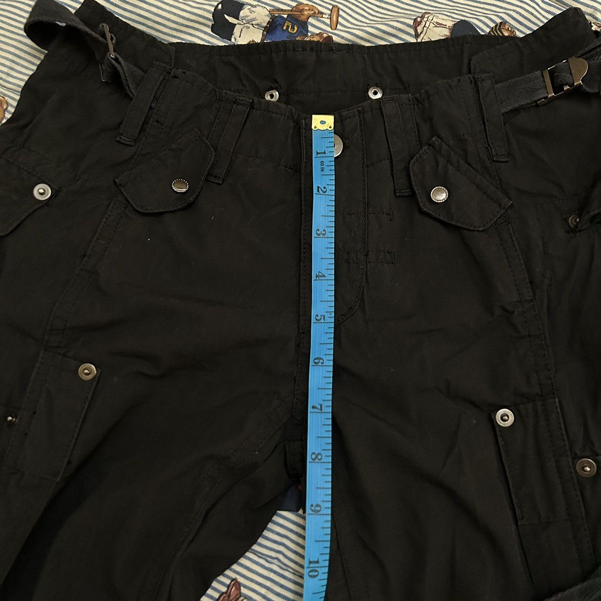 Japanese Brand Multipocket Tactical Style Black Pants Size 28" / US 6 / IT 42 - 16 Thumbnail
