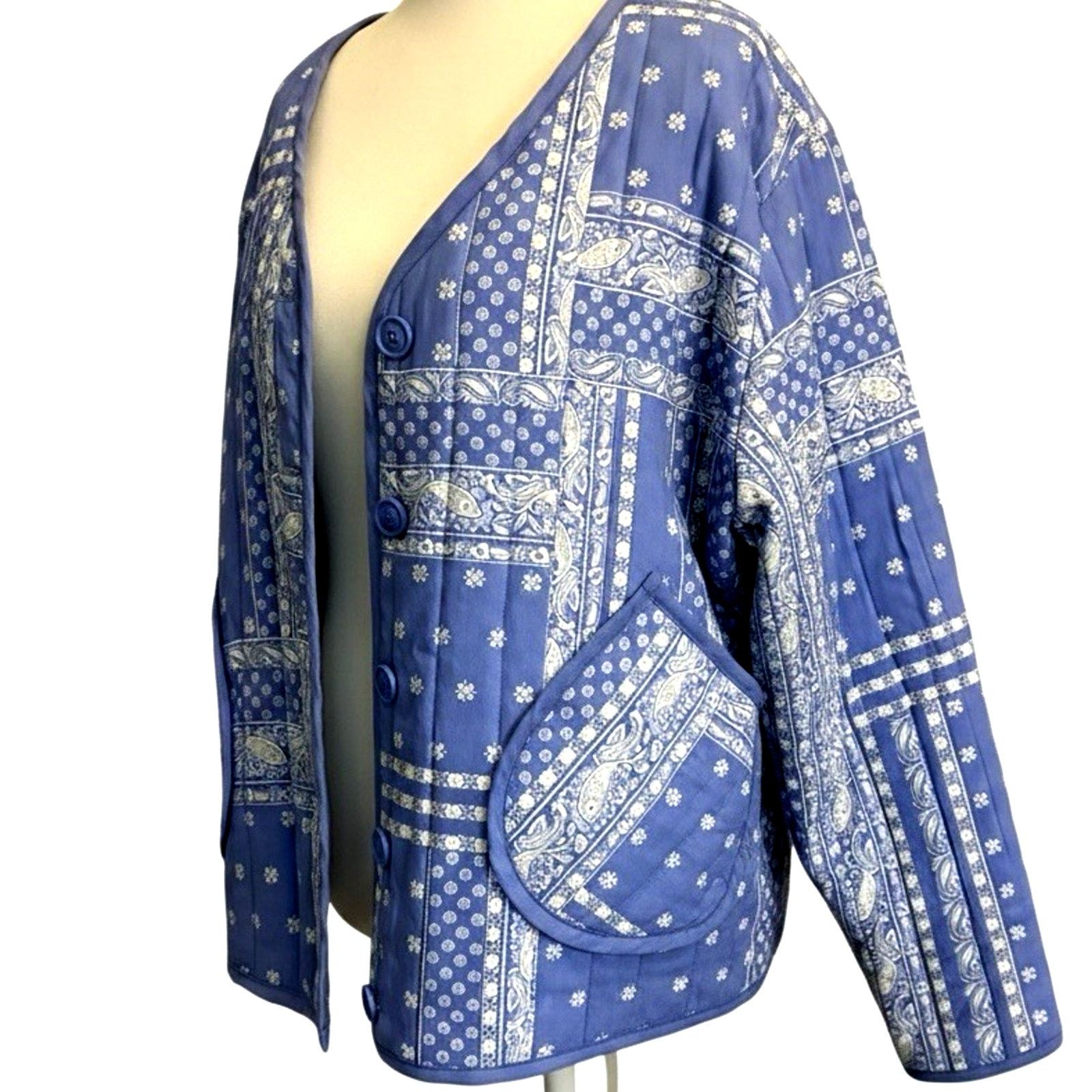 Other Boho Quilted Cardigan Coat Western Layering Patchwork XL Size XL / US 12-14 / IT 48-50 - 2 Thumbnail