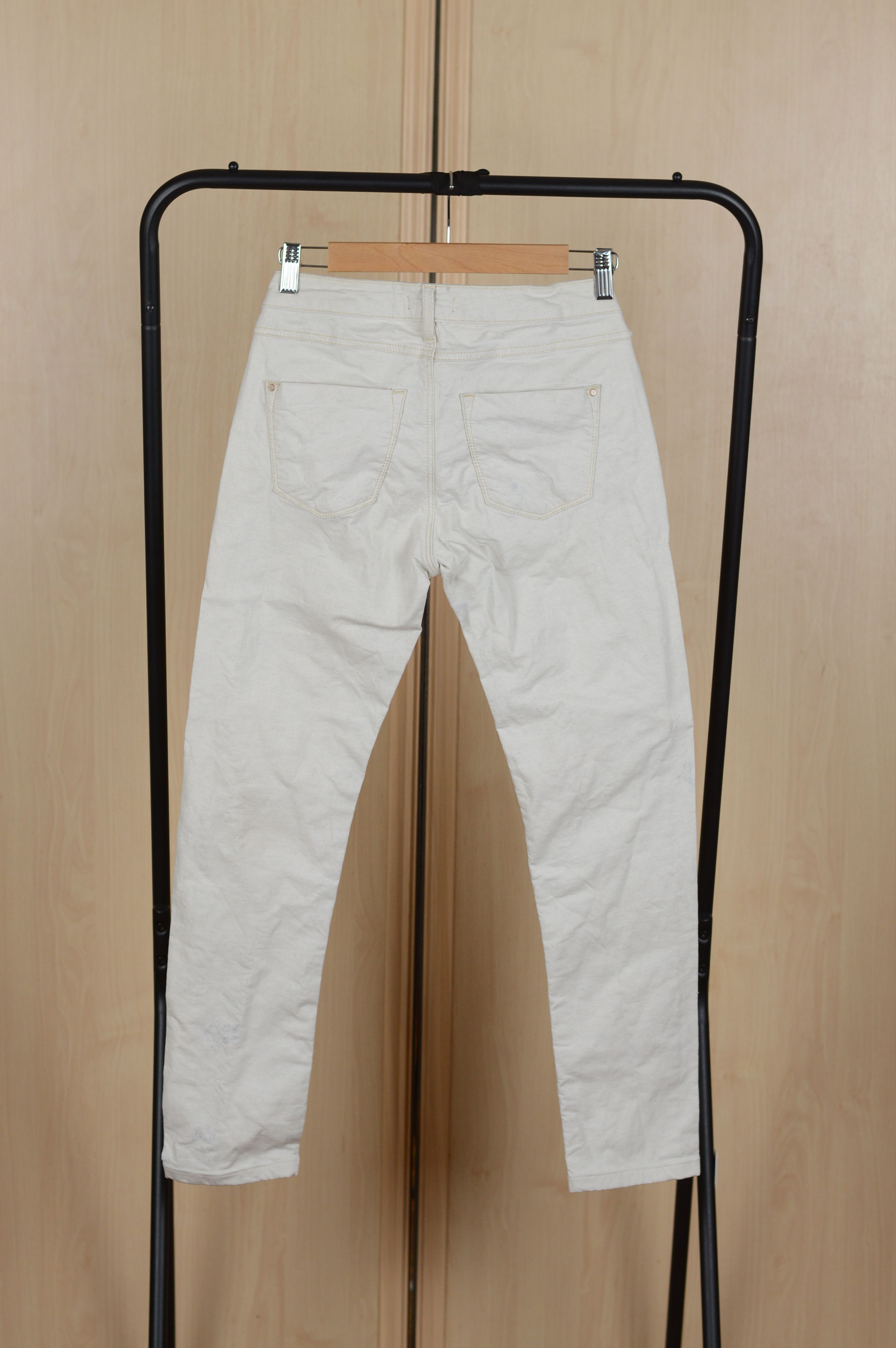 Cop Copine Cop Copine Avant Garde Dirty White Jeans Pant Size 28" / US 6 / IT 42 - 6 Thumbnail