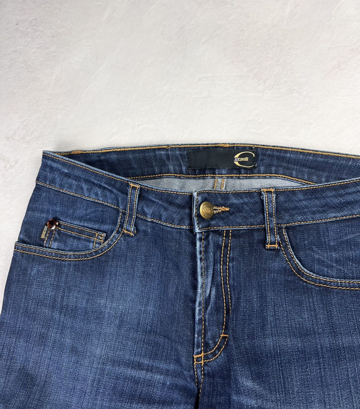 Japanese Brand × Roberto Cavalli × Vintage Avant Garde Japanese Denim Roberto Cavalli Vintage Y2k Style Size US 28 / EU 44 - 7 Thumbnail