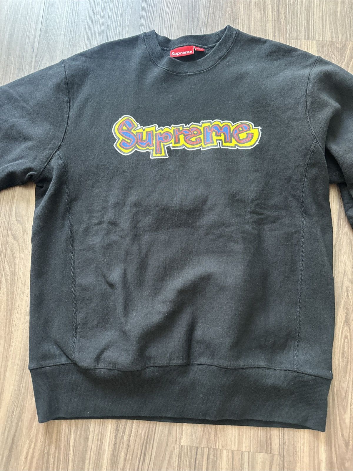 Supreme Supreme Gonz Logo Crewneck Sweatshirt FW07 Black XL Size US XL / EU 56 / 4 - 2 Thumbnail