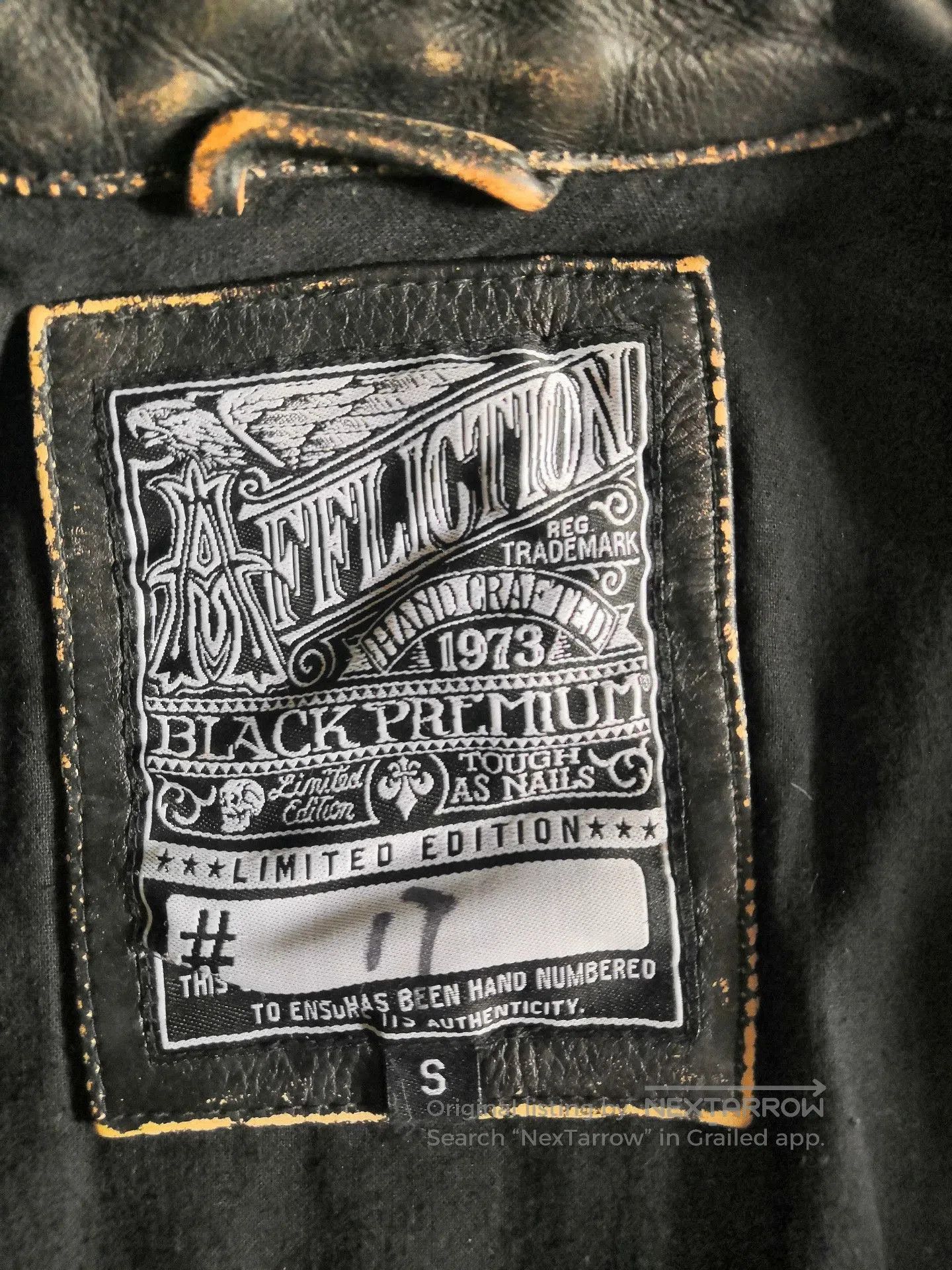 Affliction Vintage Black Biker Jacket Size S. Size US S / EU 44-46 / 1 - 4 Thumbnail