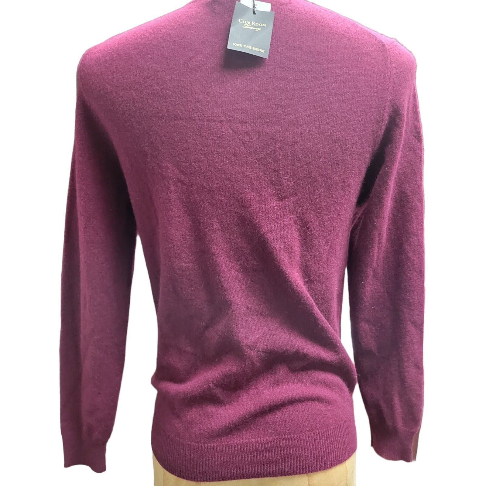 Club Room Men's Clubroom 100% Cashmere Sweater. Size Medium. New With Size US M / EU 48-50 / 2 - 5 Thumbnail