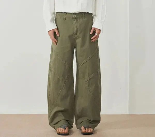 Jean Kitajima x Kino Baggy Wide-Leg Embroidered Stripe Jeans Size US 32 / EU 48 - 3 Thumbnail