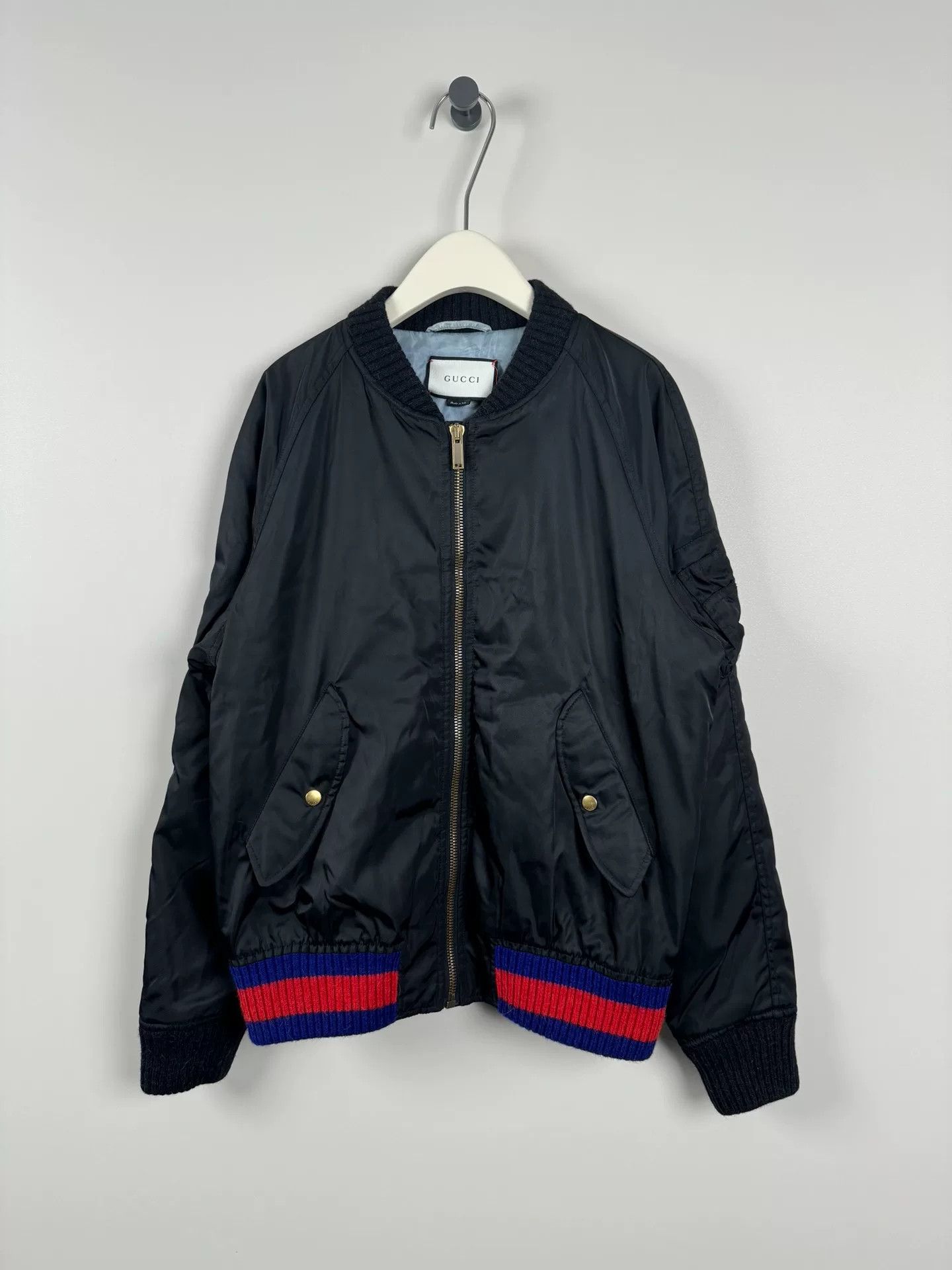 Gucci Gucci Embroidered Baseball Jacket 52 Size US L / EU 52-54 / 3 - 1 Thumbnail