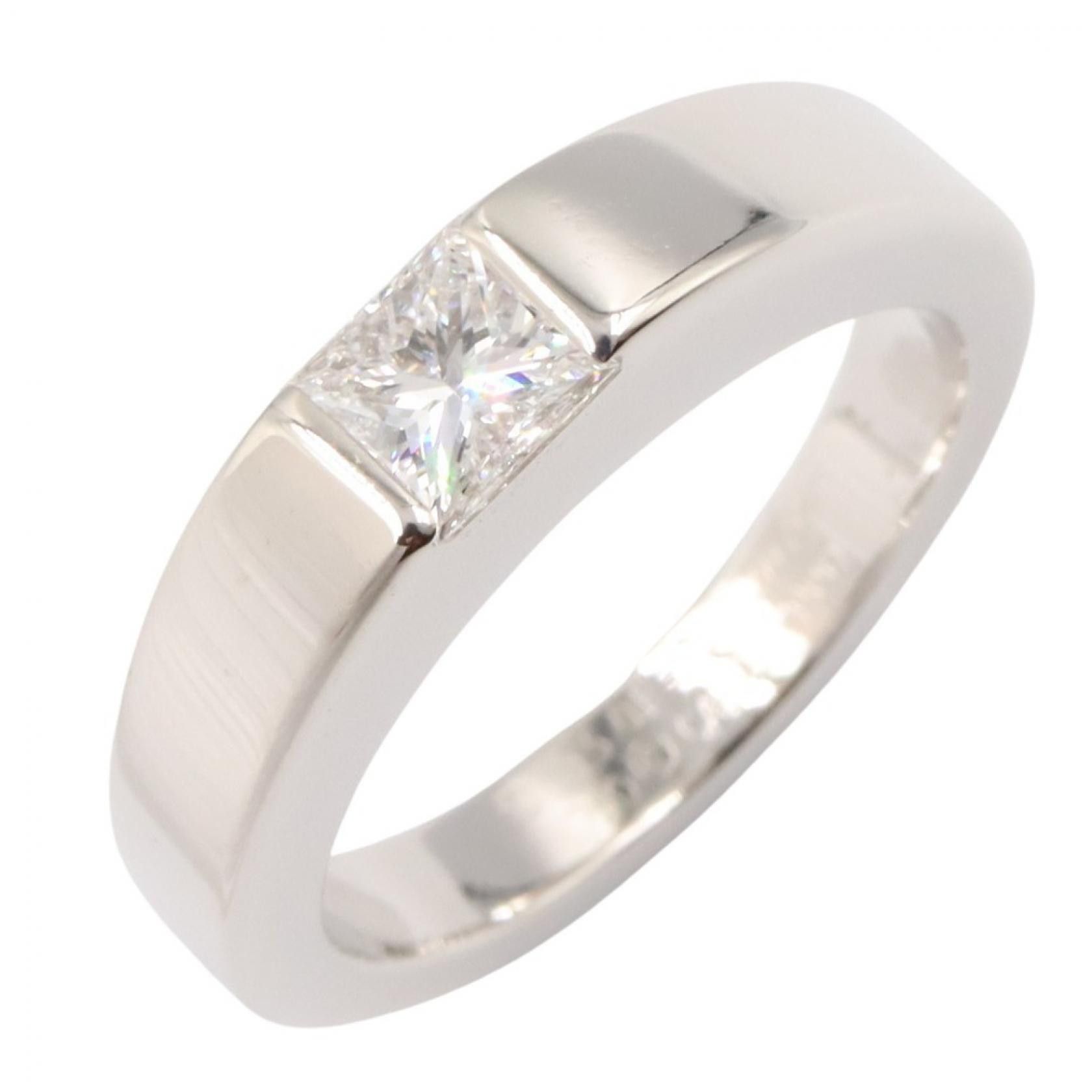 Cartier Cartier Cartier Tank Au750 Diamond Ring Size 9 Precious Metal Ring DUTY FREE for USA Size ONE SIZE - 1 Thumbnail