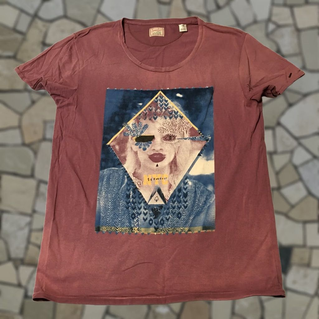 Scotch & Soda Scotch & Soda T-Shirt Women's LARGE Yellow FINEST NYC SC FOREVER GRAPHIC Size M / US 6-8 / IT 42-44 - 1 Thumbnail