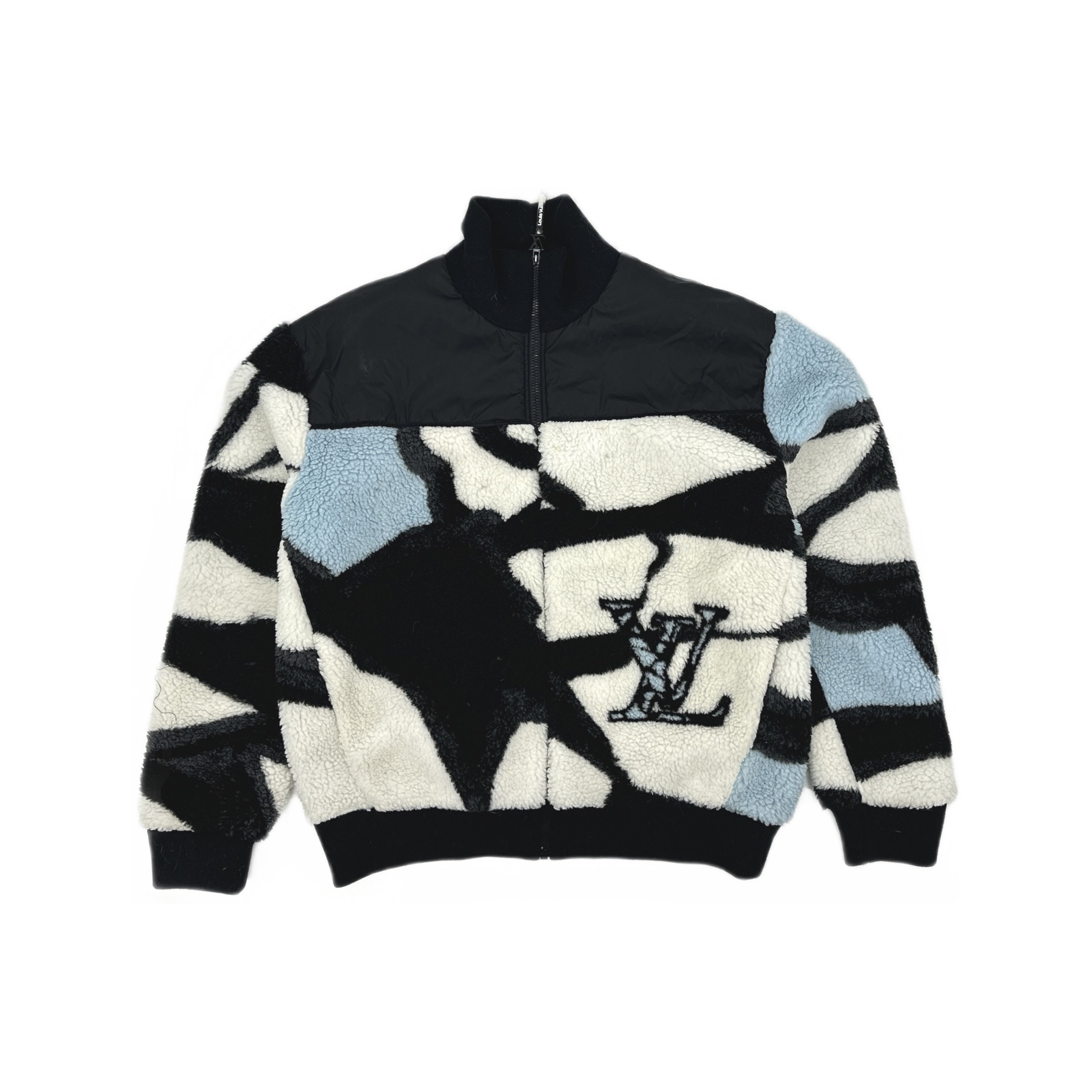 Louis Vuitton Louis Vuitton Abstract Monogram Fleece Jacket Size XL Size US XL / EU 56 / 4 - 1 Thumbnail