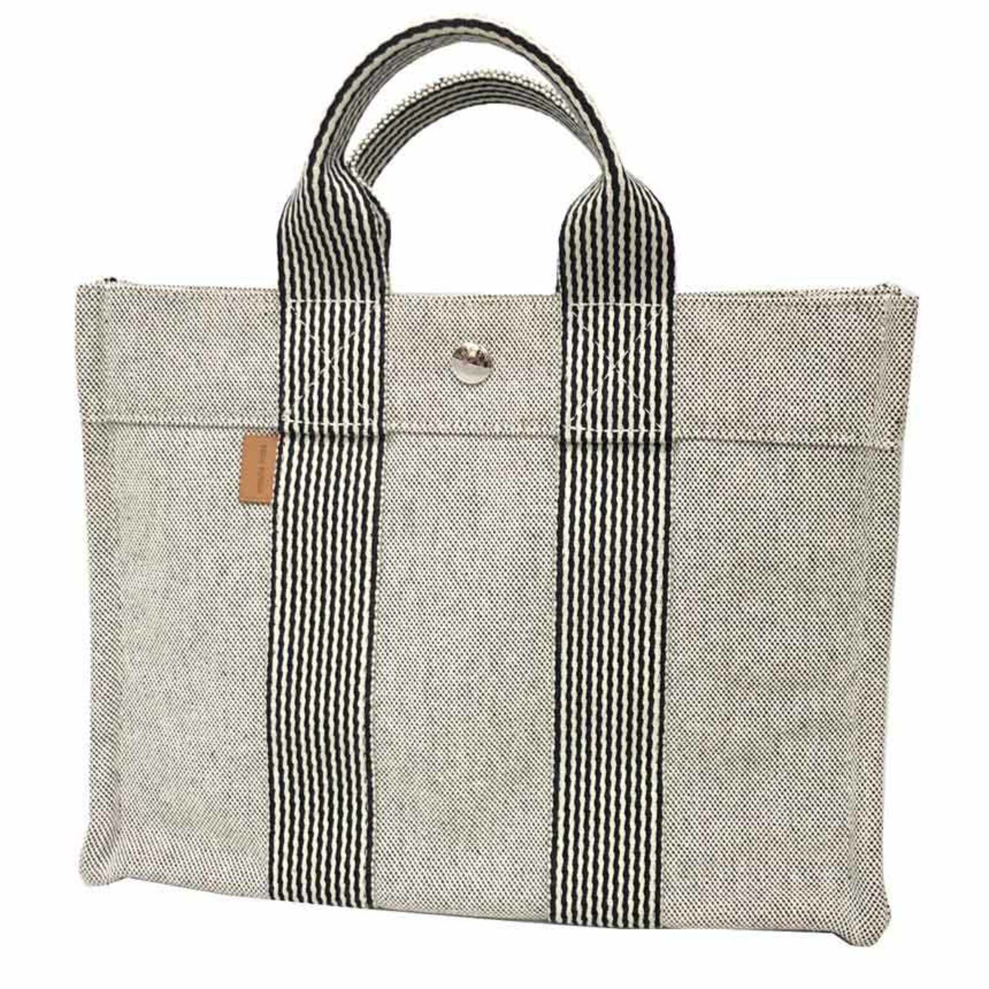 Hermes HERMES New Fourre-Tout PM Tote Bag, Handbag, Canvas, Gray Size ONE SIZE - 1 Thumbnail