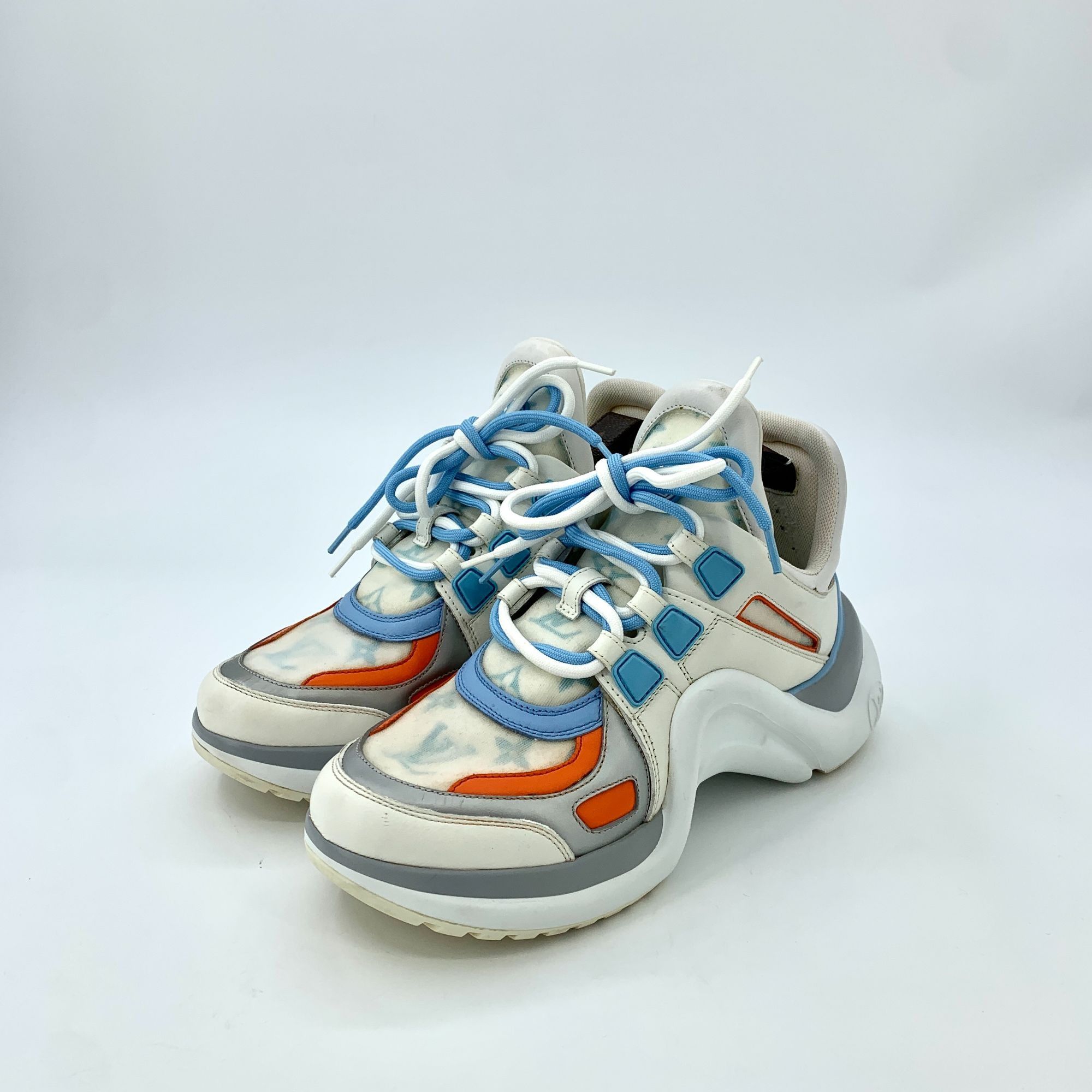 Louis Vuitton Louis Vuitton Archlight Sneakers Womens White Blue Orange Le Size US 6 / IT 36 - 1 Thumbnail