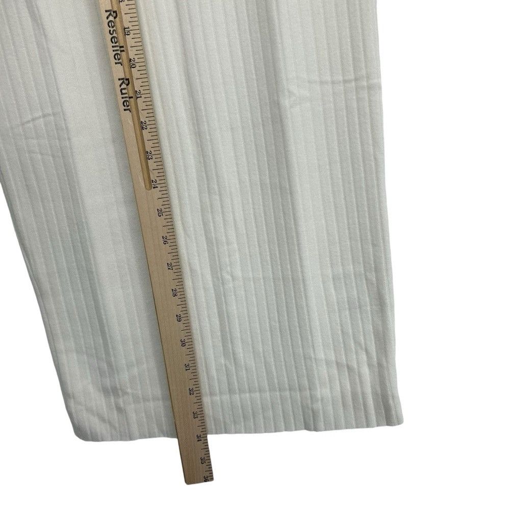 Enza Costa ENZA COSTA RIBBED-KNIT MIDI PENICL SKIRT WINTER WHITE SOFT Size 24" / US 00 / IT 34 - 6 Thumbnail