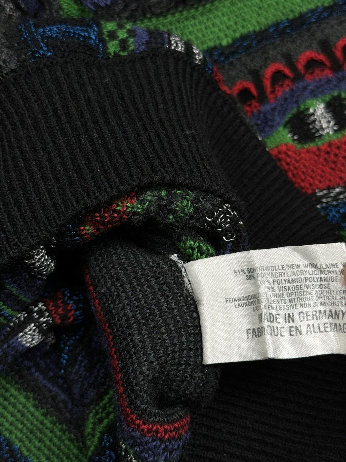 Carlo Colucci Vintage wool sweater Carlo Colucci original casual item Size US L / EU 52-54 / 3 - 3 Thumbnail