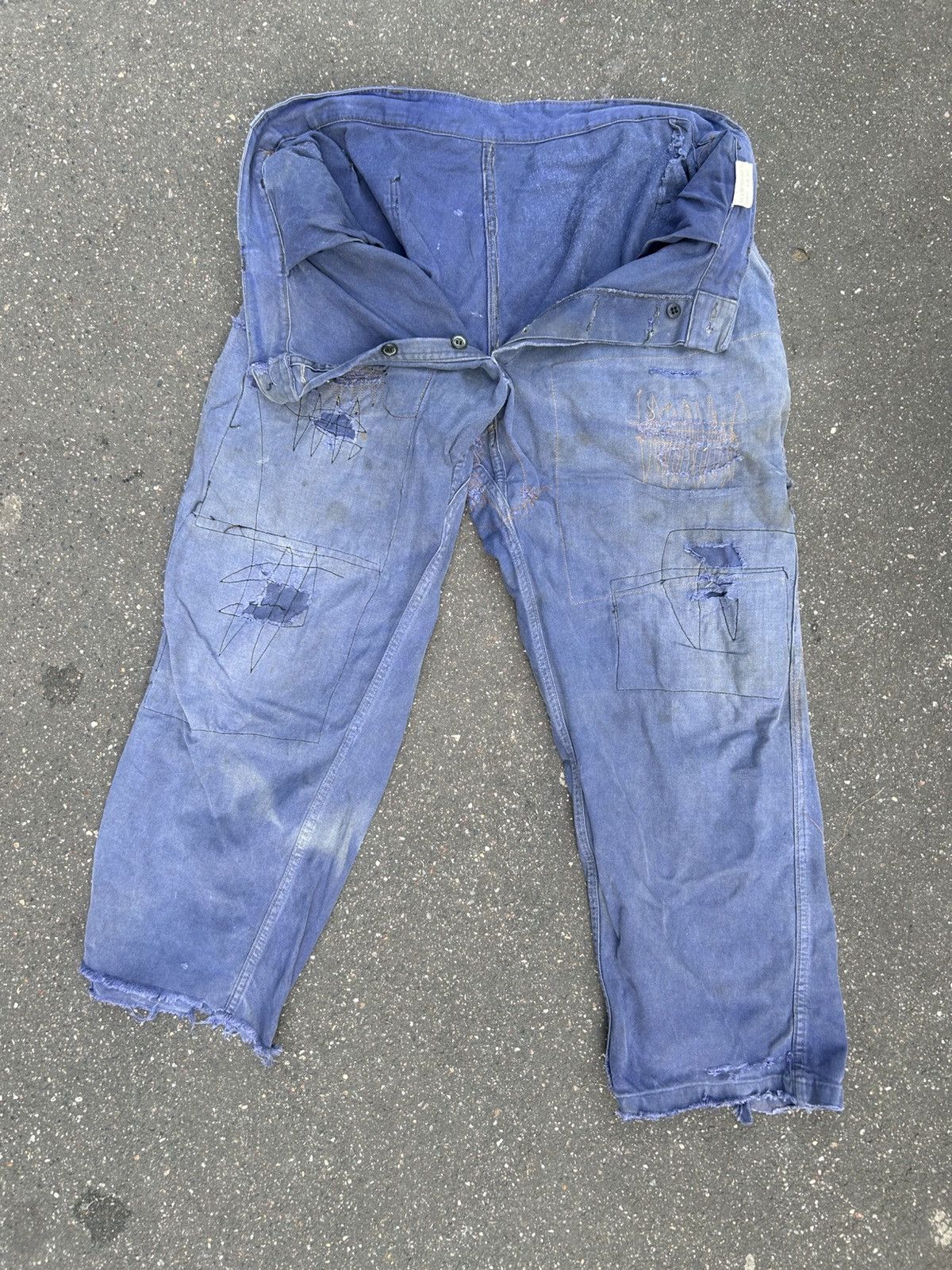 Other Old French blue work pants Size US 34 / EU 50 - 1 Thumbnail