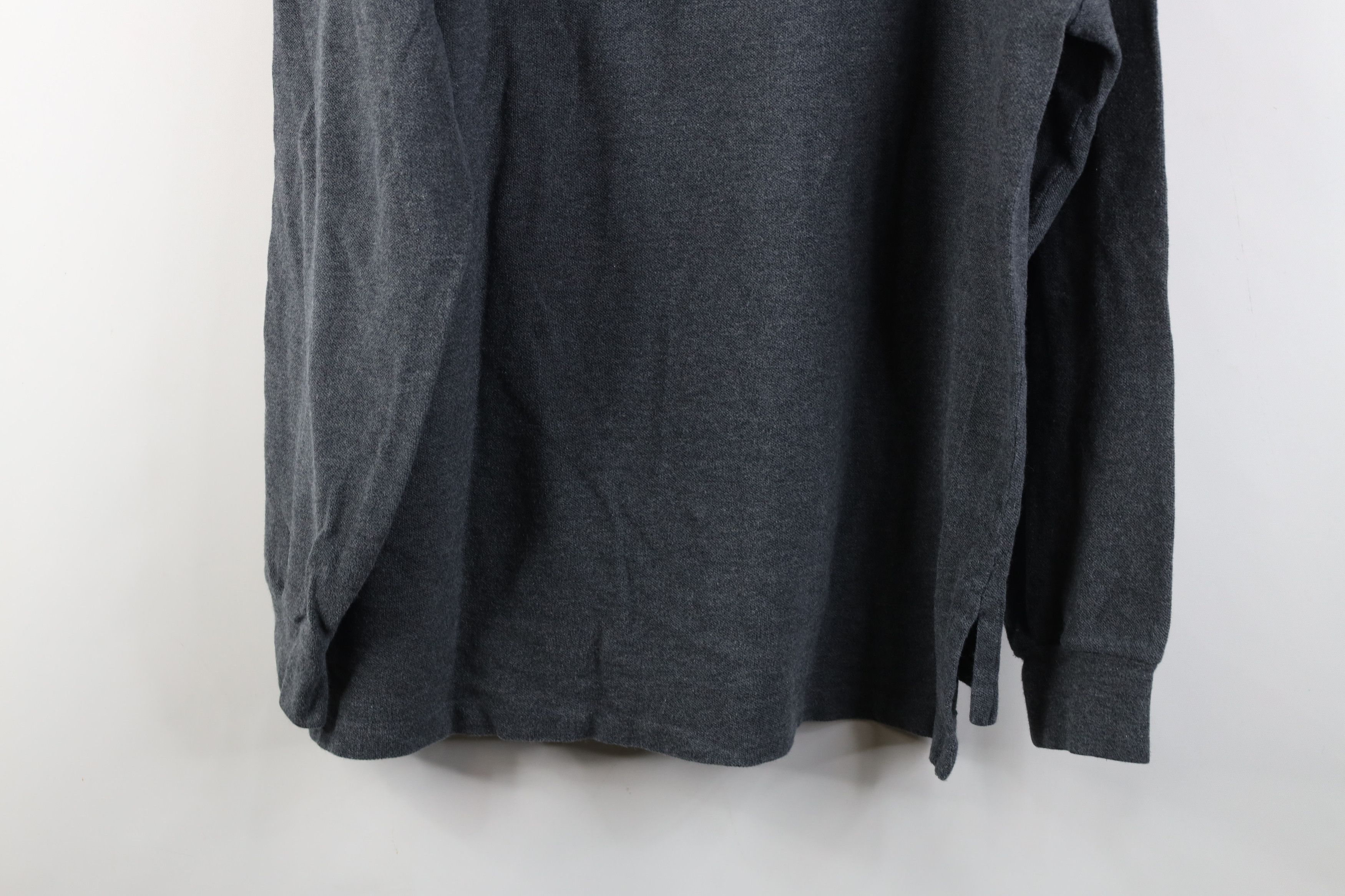 Polo Ralph Lauren Vintage 90s Ralph Lauren Long Sleeve Rugby Polo Shirt Gray Size US L / EU 52-54 / 3 - 11 Thumbnail