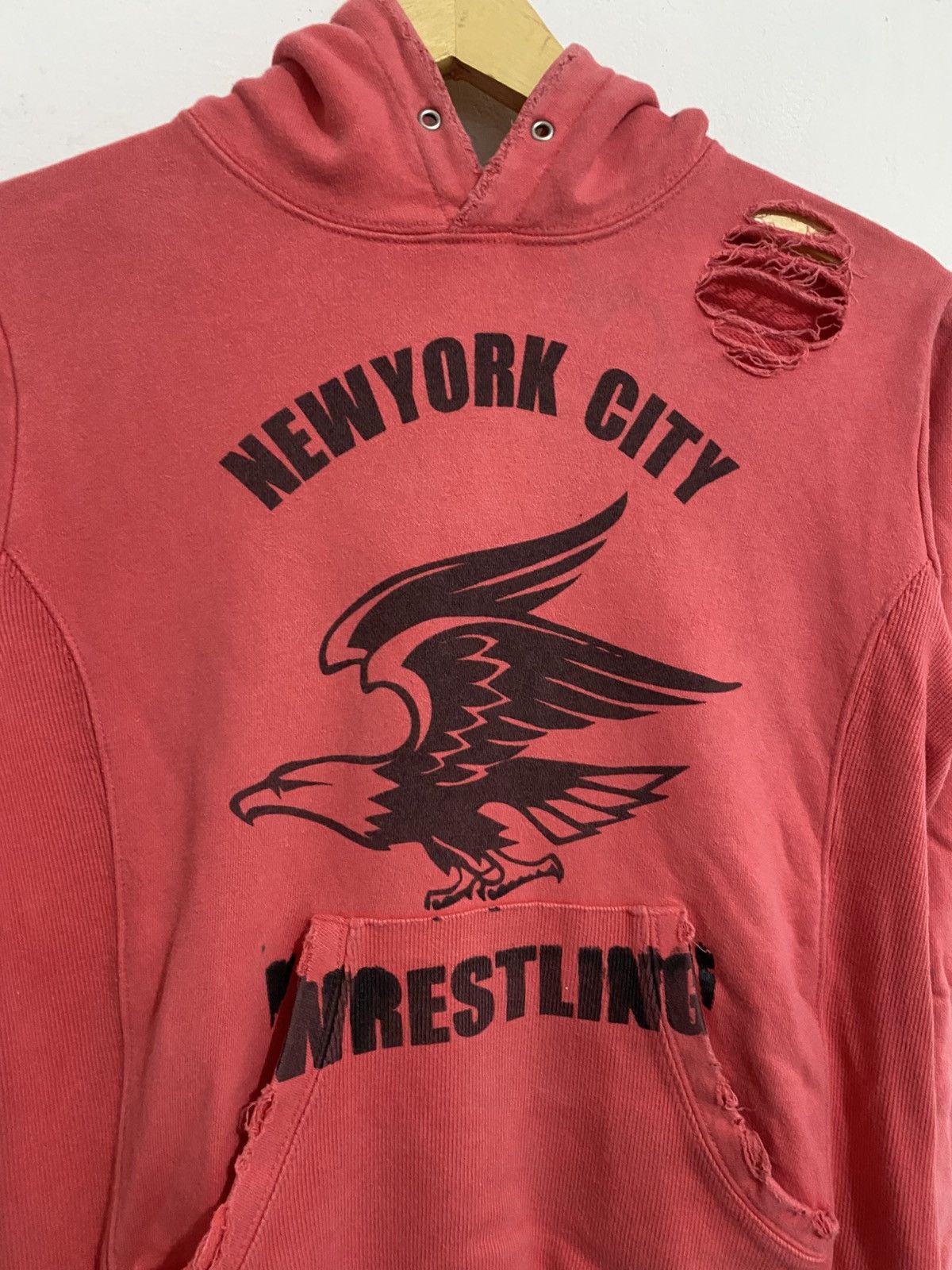 If Six Was Nine Japanese Hoodie Eagle NY Wrestling Distressed Size US S / EU 44-46 / 1 - 2 Thumbnail