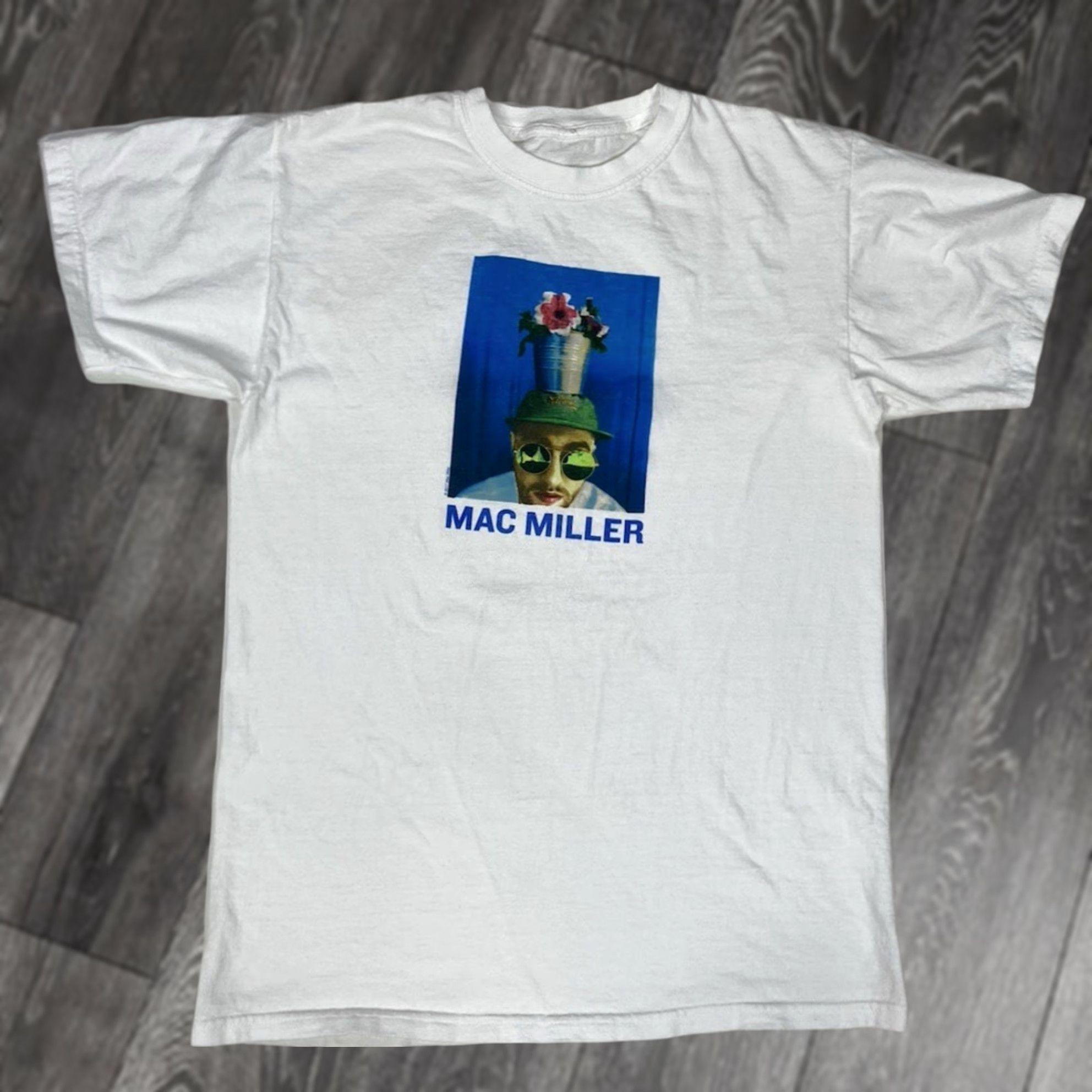 Vintage Mac Miller Graphic T-shirt Men Small White Short Sleeve Music Shirt Size US S / EU 44-46 / 1 - 1 Thumbnail