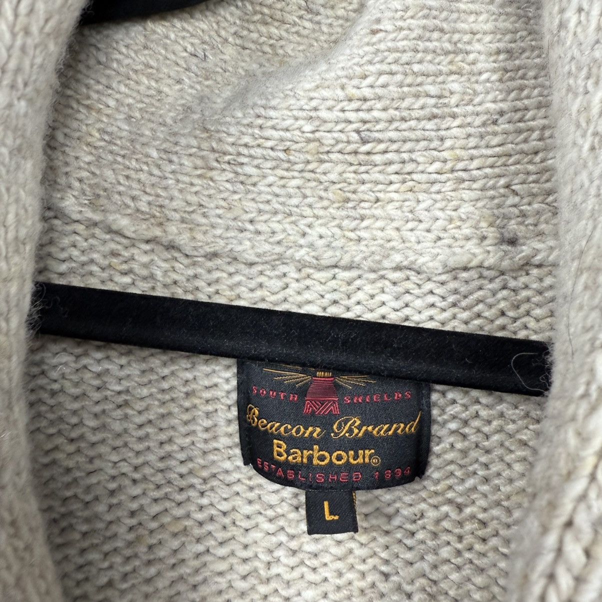 Barbour Vinatge Beacon Brand Barbour Cardigan Wool Sweater Size US L / EU 52-54 / 3 - 4 Thumbnail
