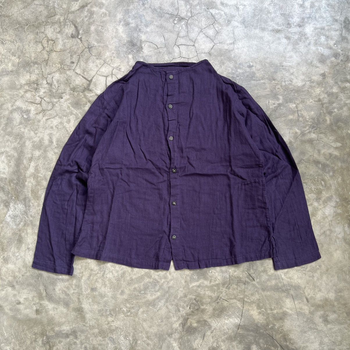 Vintage Plantation Issey Miyake Sanghai Linen Button Shirt