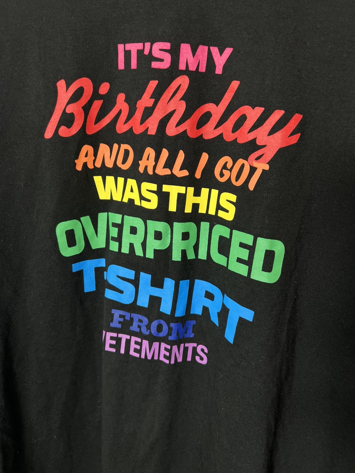 Vetements Y2k sk8 Vetements It’s My Birthday T-shirt Size S Size US S / EU 44-46 / 1 - 3 Thumbnail