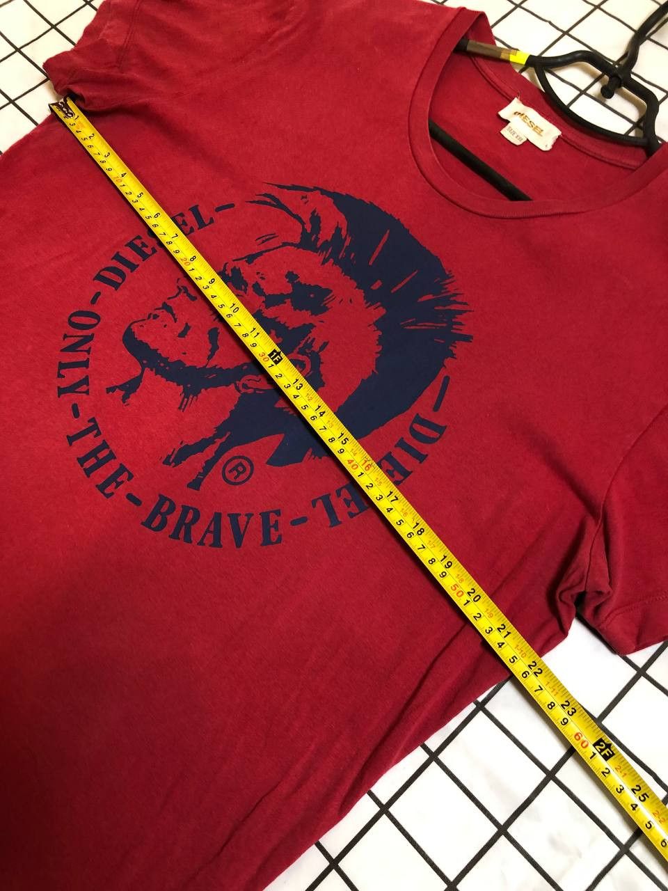 Diesel Vintage T-shirts Diesel Big Logo Only The Brave Y2K 00s Size US XXL / EU 58 / 5 - 6 Thumbnail