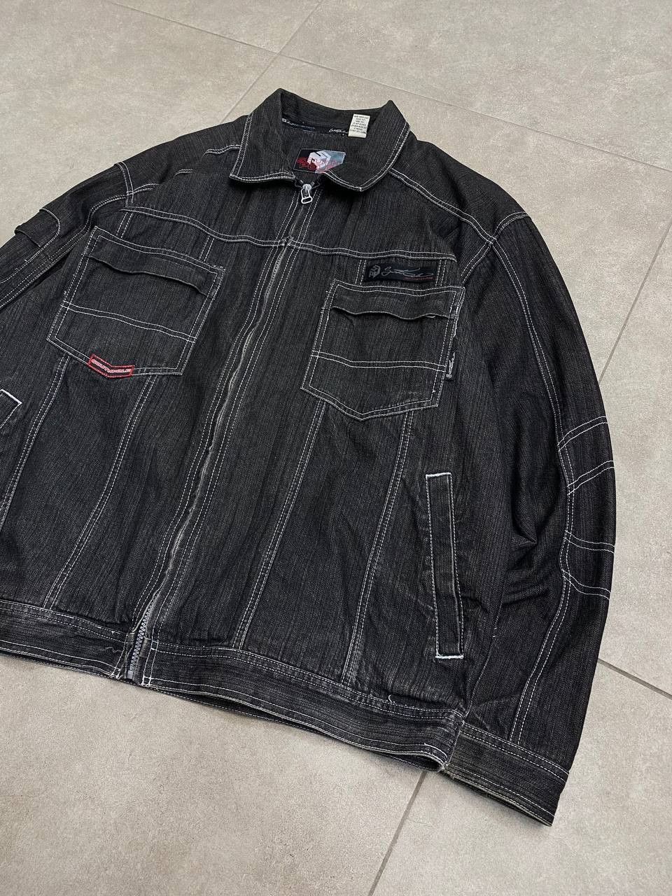 Southpole Vintage South Pole Washed Denim Pocket Zip Jacket Size US XL / EU 56 / 4 - 4 Thumbnail