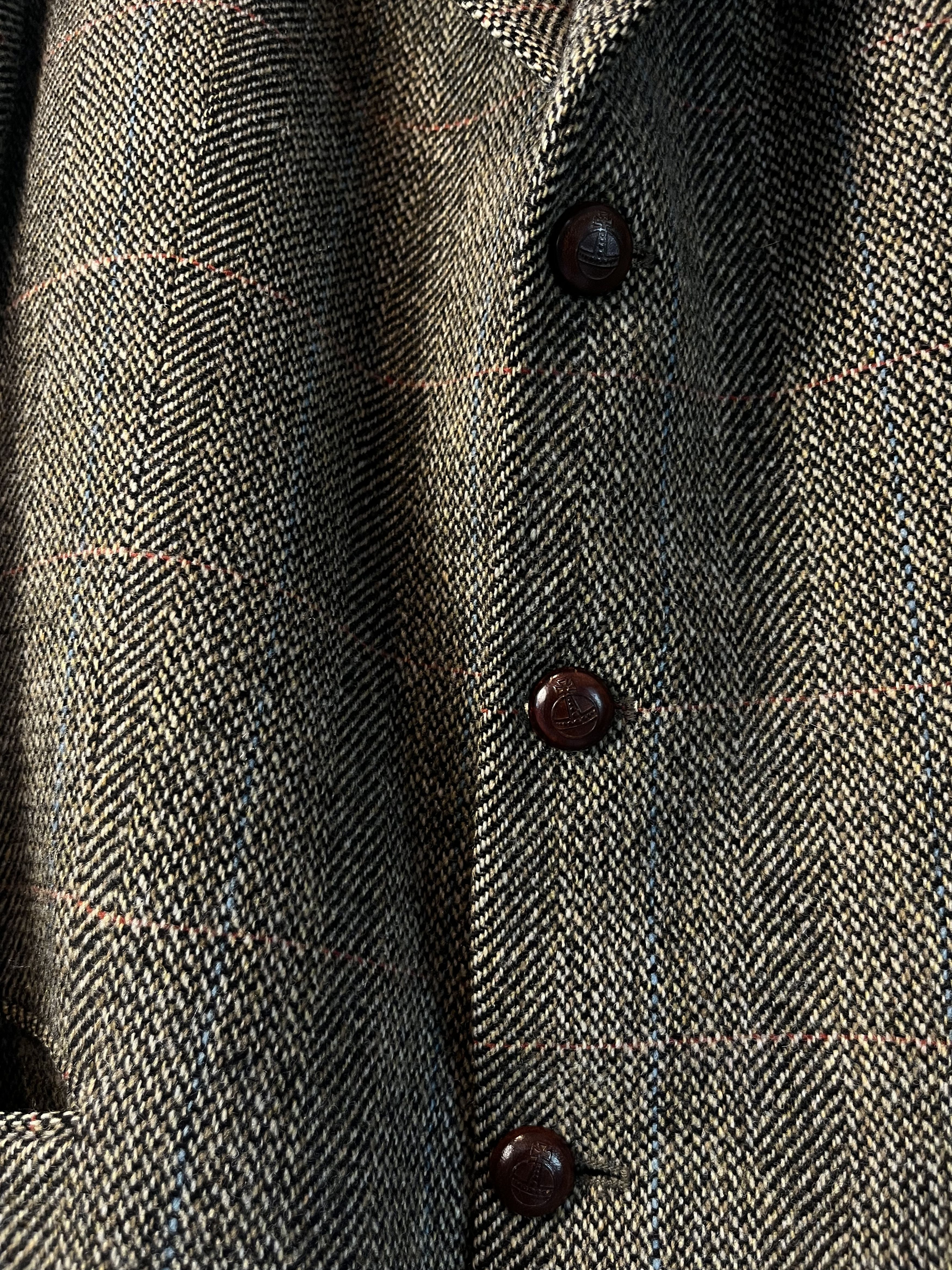 Harris Tweed × Vintage Vintage 90s Harris Tweed x Mario Barutti Wool Jacket Size US M / EU 48-50 / 2 - 7 Thumbnail