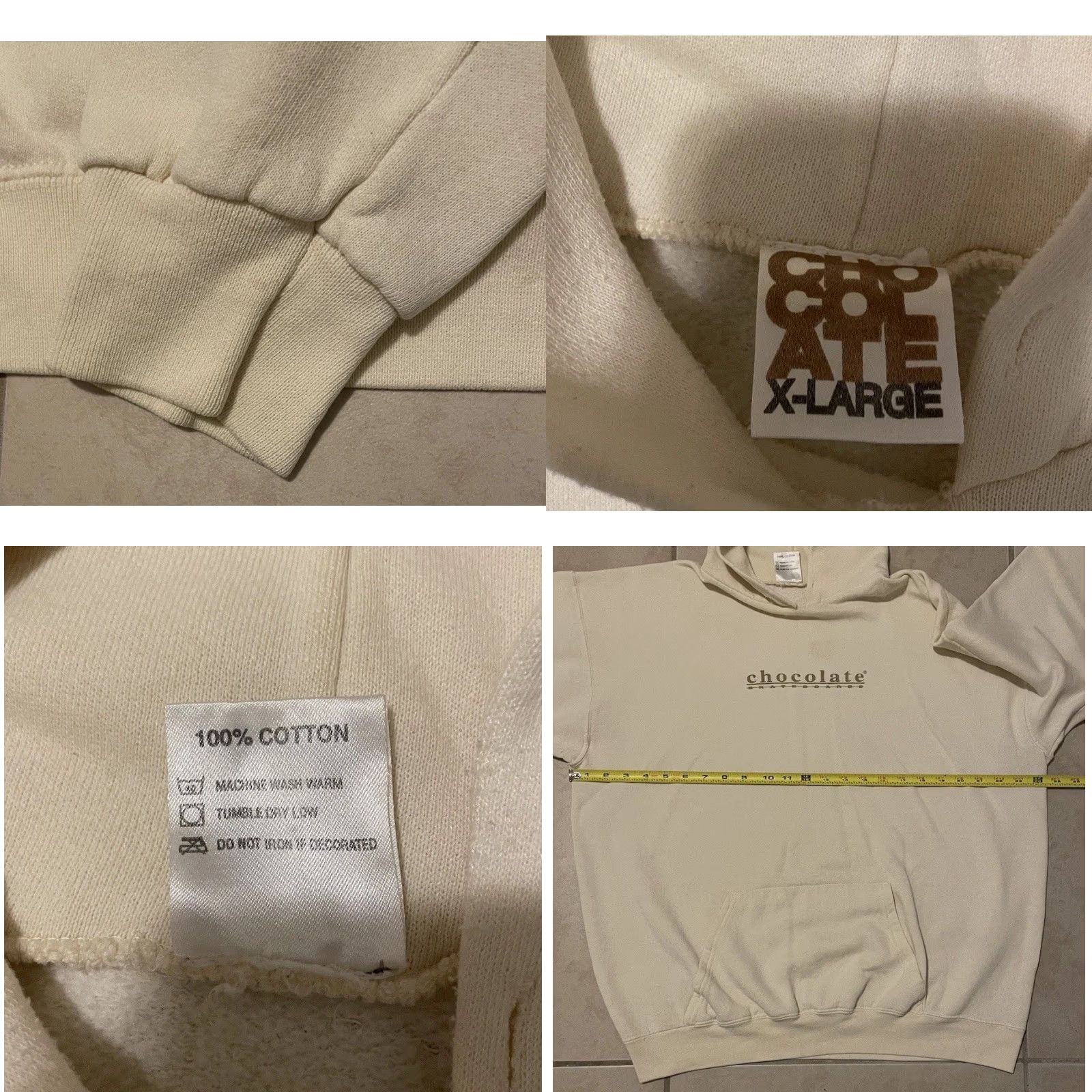 Vintage Vtg 90s Chocolate Skateboards Faded Hoodie XL Fourstar Skate World Blind 101 Mnc Size US XL / EU 56 / 4 - 9 Thumbnail