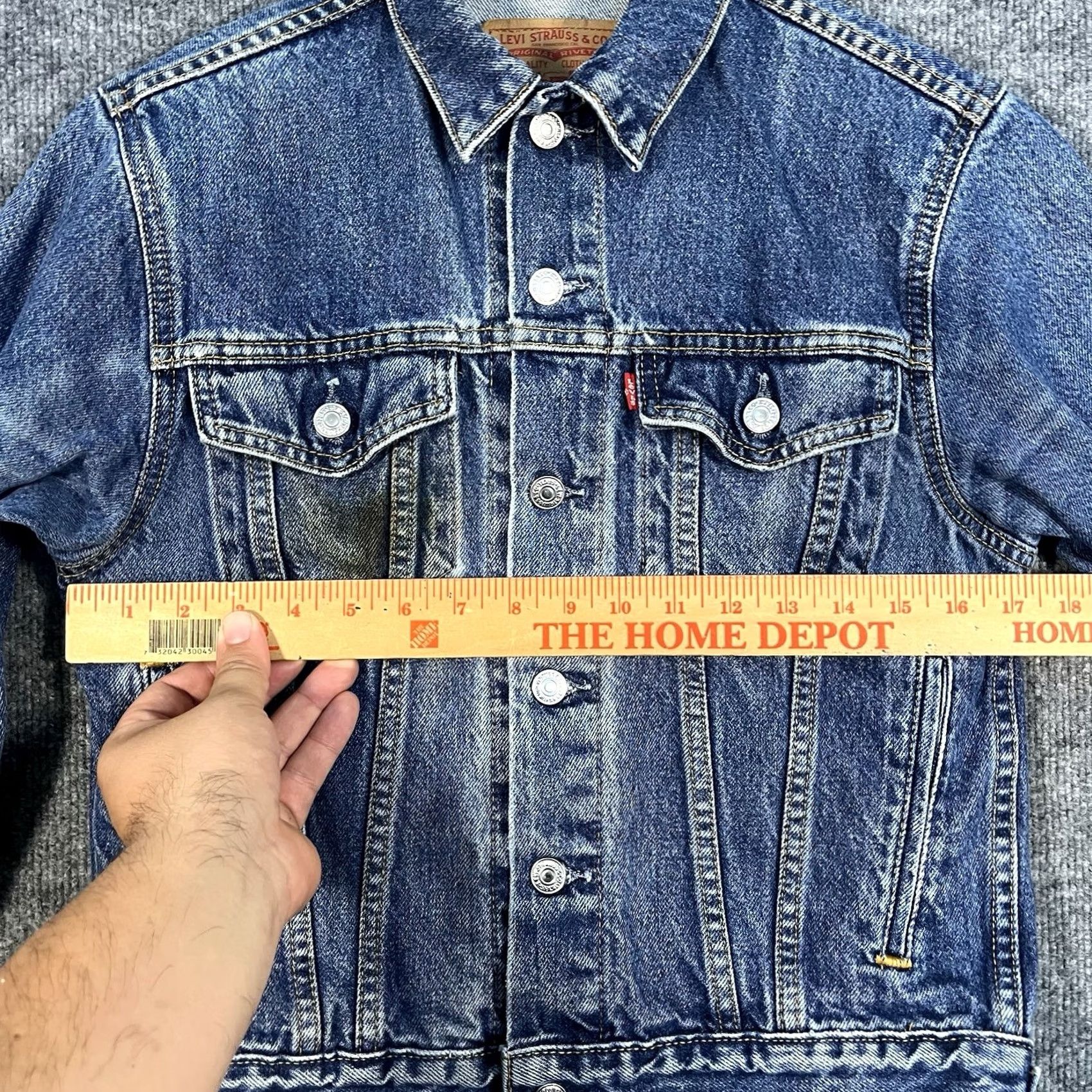 Levi's VINTAGE Levi's Trucker Jacket Women's Medium Red Tab Jean Coat 57511 Blue Denim Size 32" / US 10 / IT 46 - 5 Thumbnail