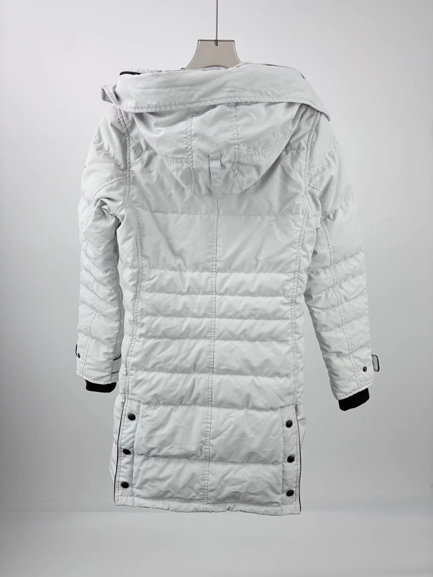 Canada Goose CANADA GOOSE Light Grey Black Label Long Down Parka Size S / US 4 / IT 40 - 2 Thumbnail