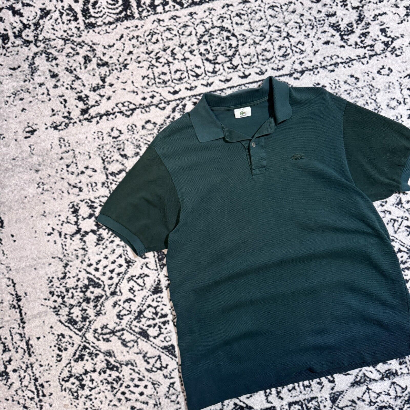 Lacoste × Vintage Vintage Lacoste Unisex Bottle Green Cotton Polo Shirt Size M Size US M / EU 48-50 / 2 - 3 Thumbnail