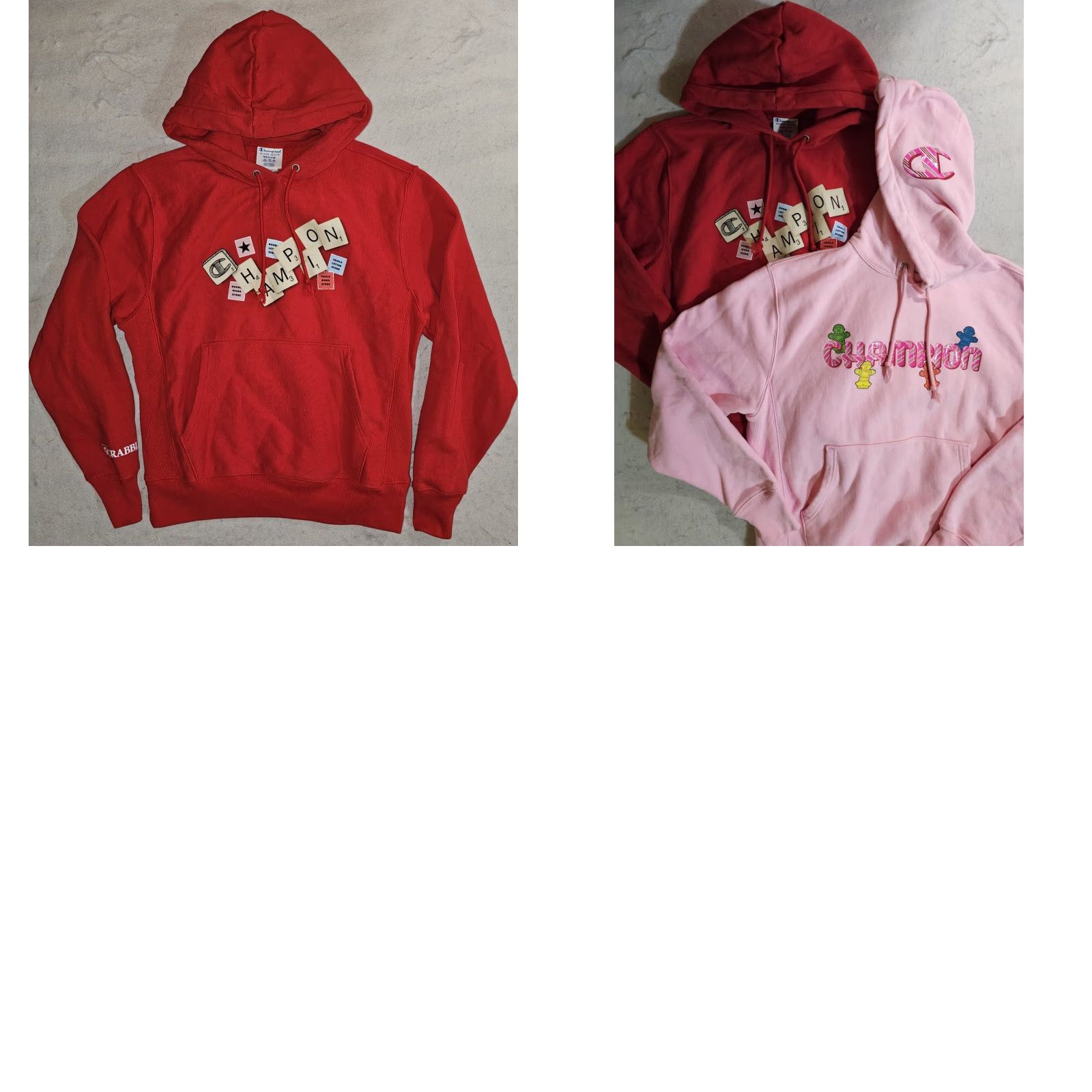 Champion Champion Reverse Weave Hooded Sweatshirt Candyland & Scrabble Hasbro Game Sz M Size US M / EU 48-50 / 2 - 11 Thumbnail