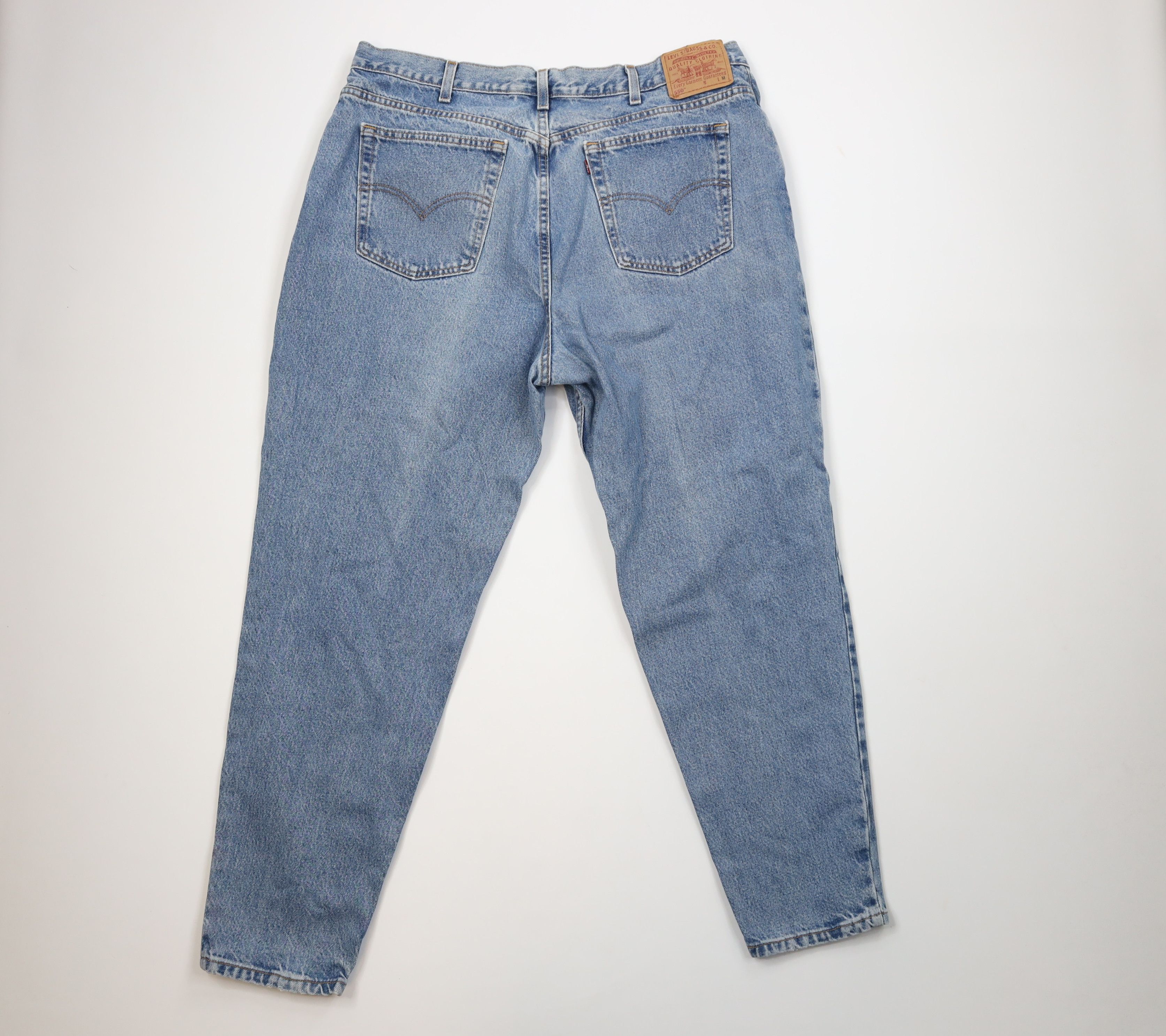 Levi's Vintage Y2K 2002 Levis 550 Relaxed Tapered Leg Jeans USA Size 22" - 10 Thumbnail