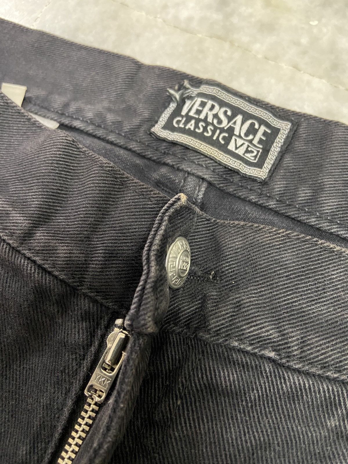 Versace Jeans Couture Vintage Versace Classic V2 Black denim jeans Size US 32 / EU 48 - 4 Thumbnail
