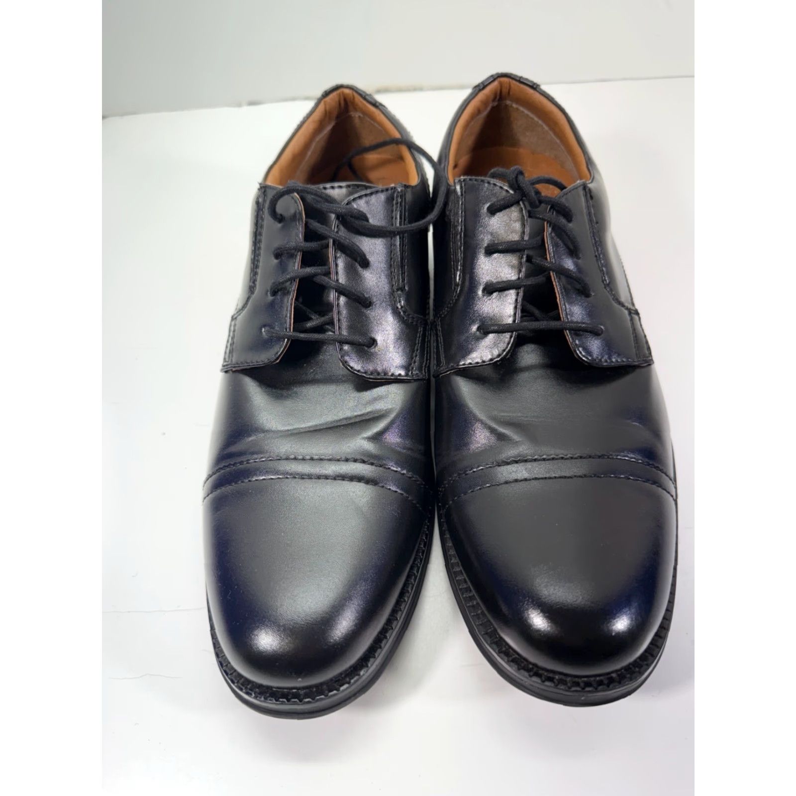 Dockers Dockers Garfield Cap Toe Oxford Dress Shoes Mens 11M Black Lace-Up Brogue Size ONE SIZE - 4 Thumbnail