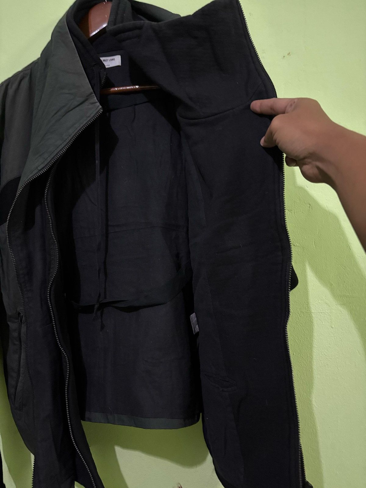 Helmut Lang Helmut Lang Asymmetric Hybrid Jacket Design Two Way Jacket Size US XS / EU 42 / 0 - 8 Thumbnail