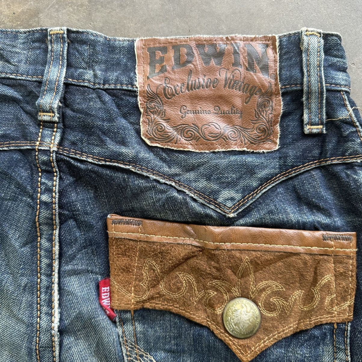 Japanese Brand Vintage Rusty Edwin Distressed Faded Denim Jean Pant W30 Size US 30 / EU 46 - 12 Thumbnail