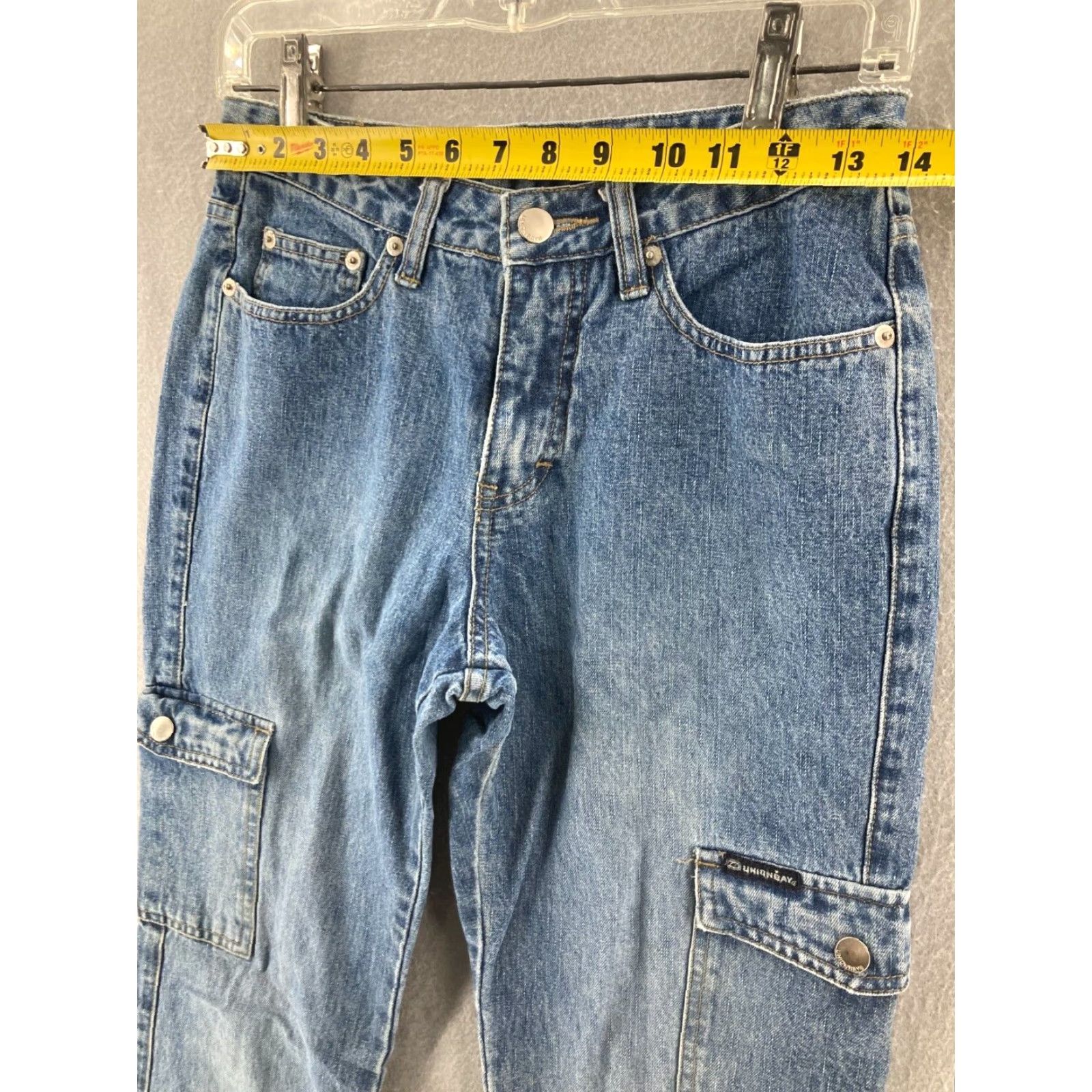 UNIONBAY Women's Jeans Mid Rise Bootcut Denim Stretch Distressed