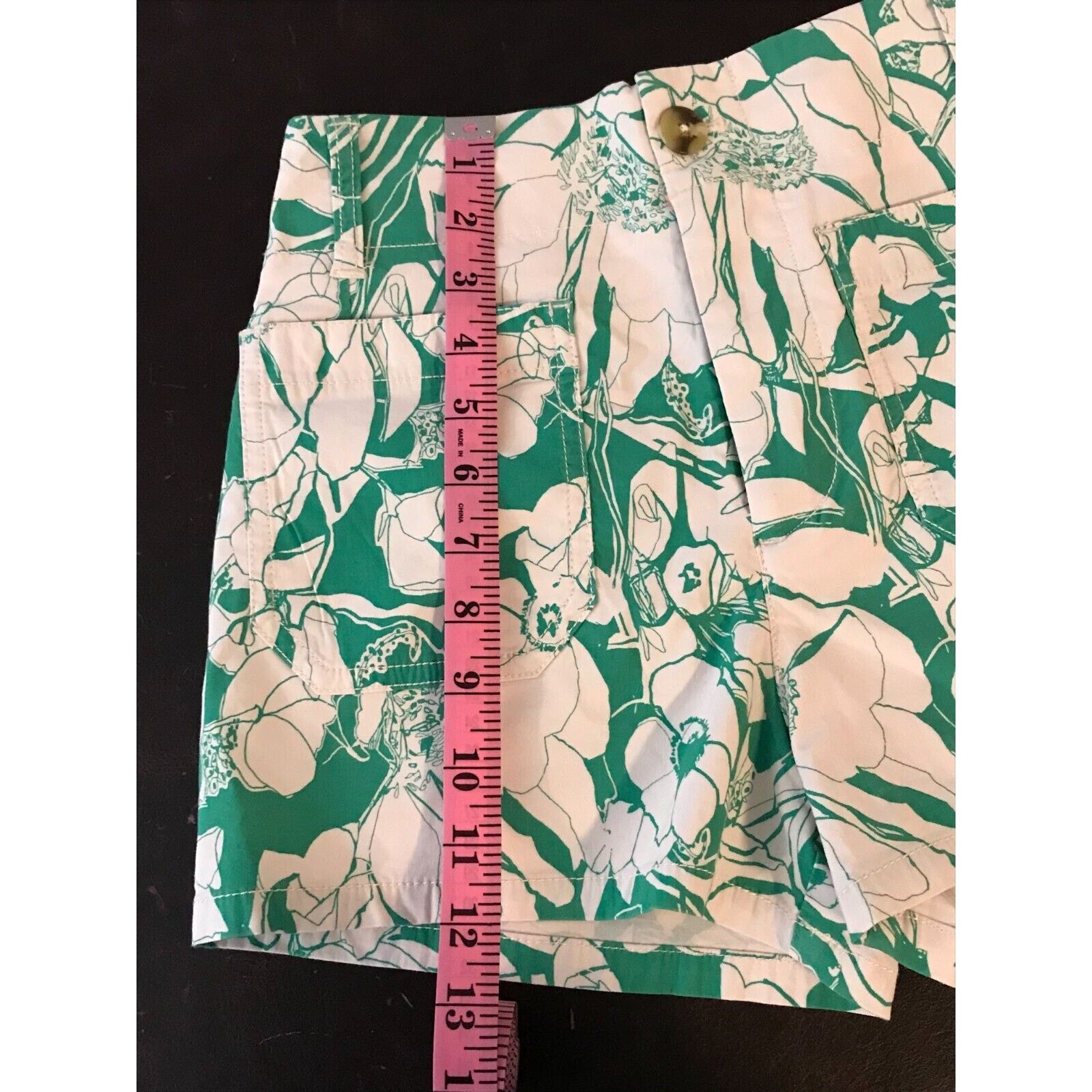 Anthropologie Anthropologie Maeve The Colette Green/White Floral Shorts Size 25" / US 0 / IT 36 - 6 Thumbnail