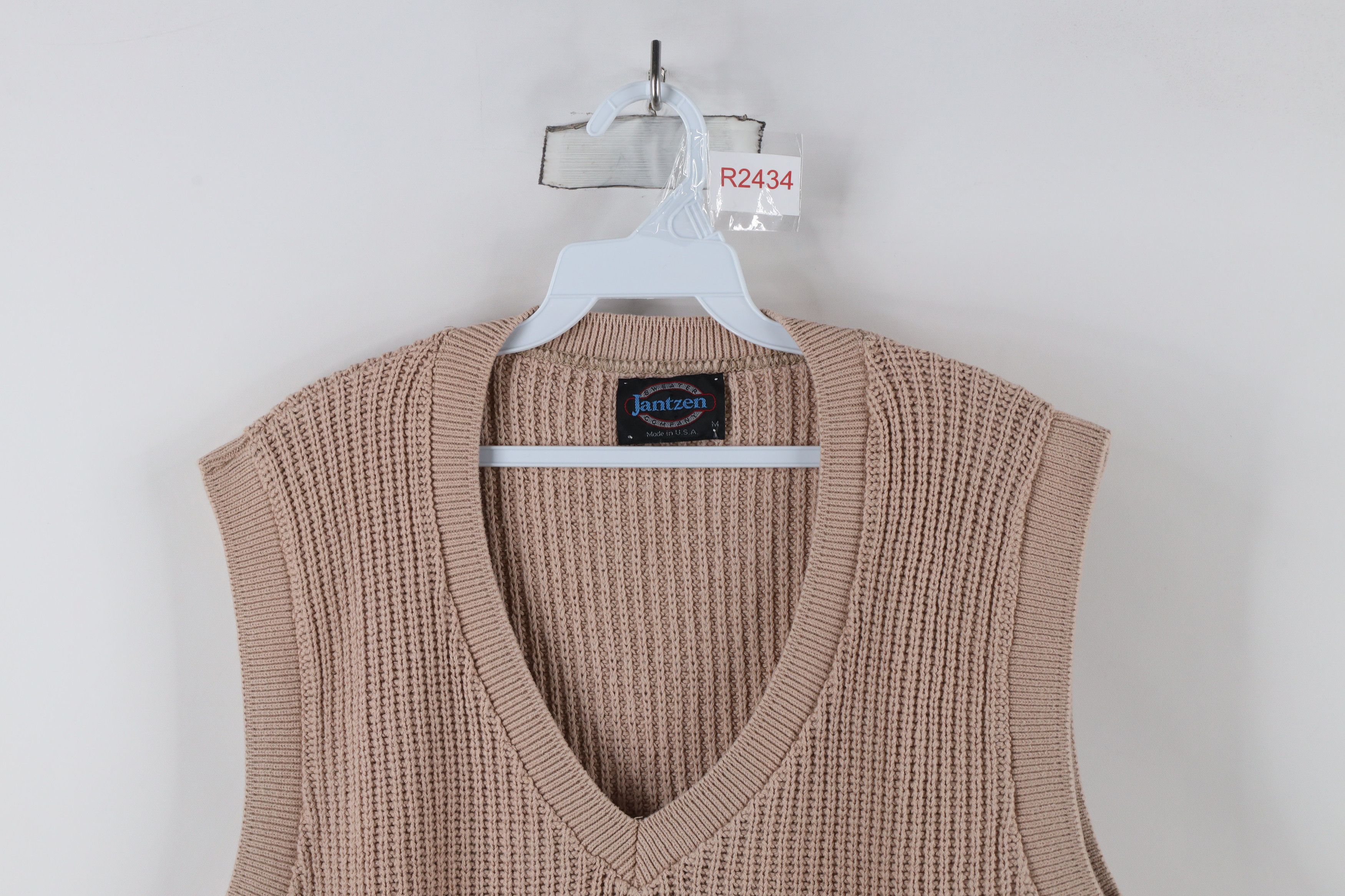 Vintage Vintage 70s Streetwear Cotton Ribbed Knit Sweater Vest USA Size US M / EU 48-50 / 2 - 2 Thumbnail