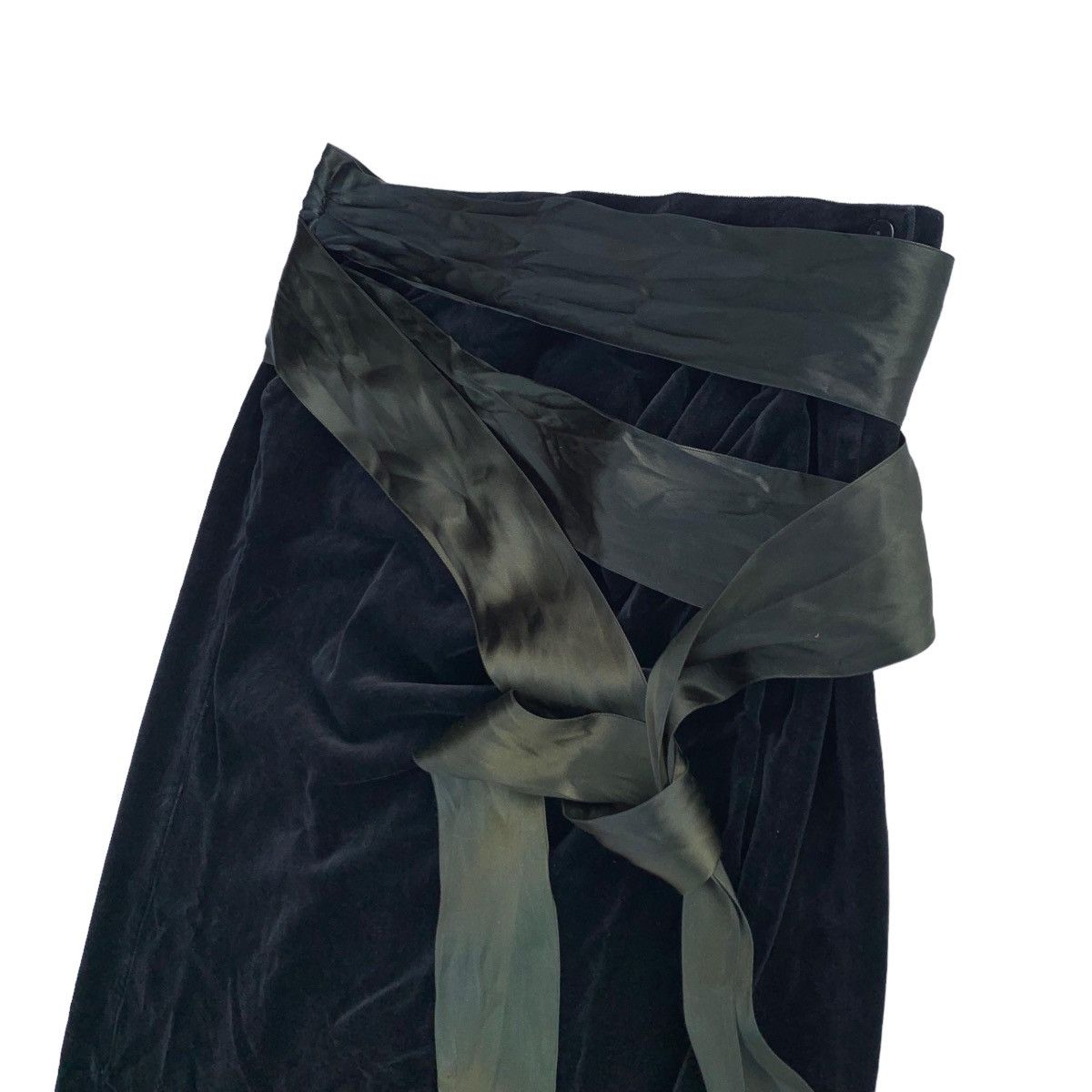 Versace Auth Vtg 80s GIANNI VERSACE Velvet Wrap Ribbon Belt Skirt Size 30" / US 8 / IT 44 - 5 Thumbnail