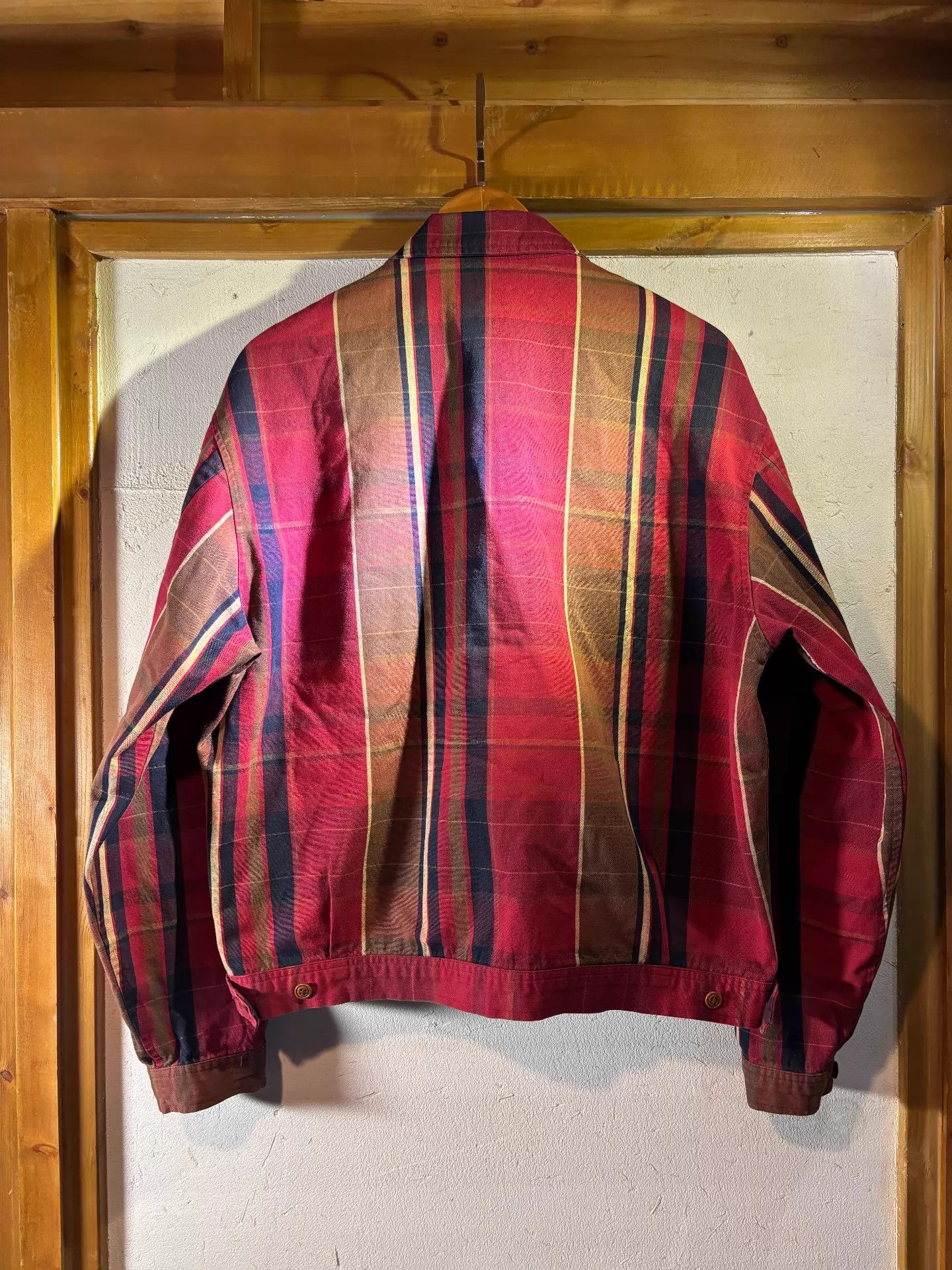 Polo Ralph Lauren Polo RL Vintage 90s Red Plaid Short Wide M Jacket Size US M / EU 48-50 / 2 - 6 Thumbnail