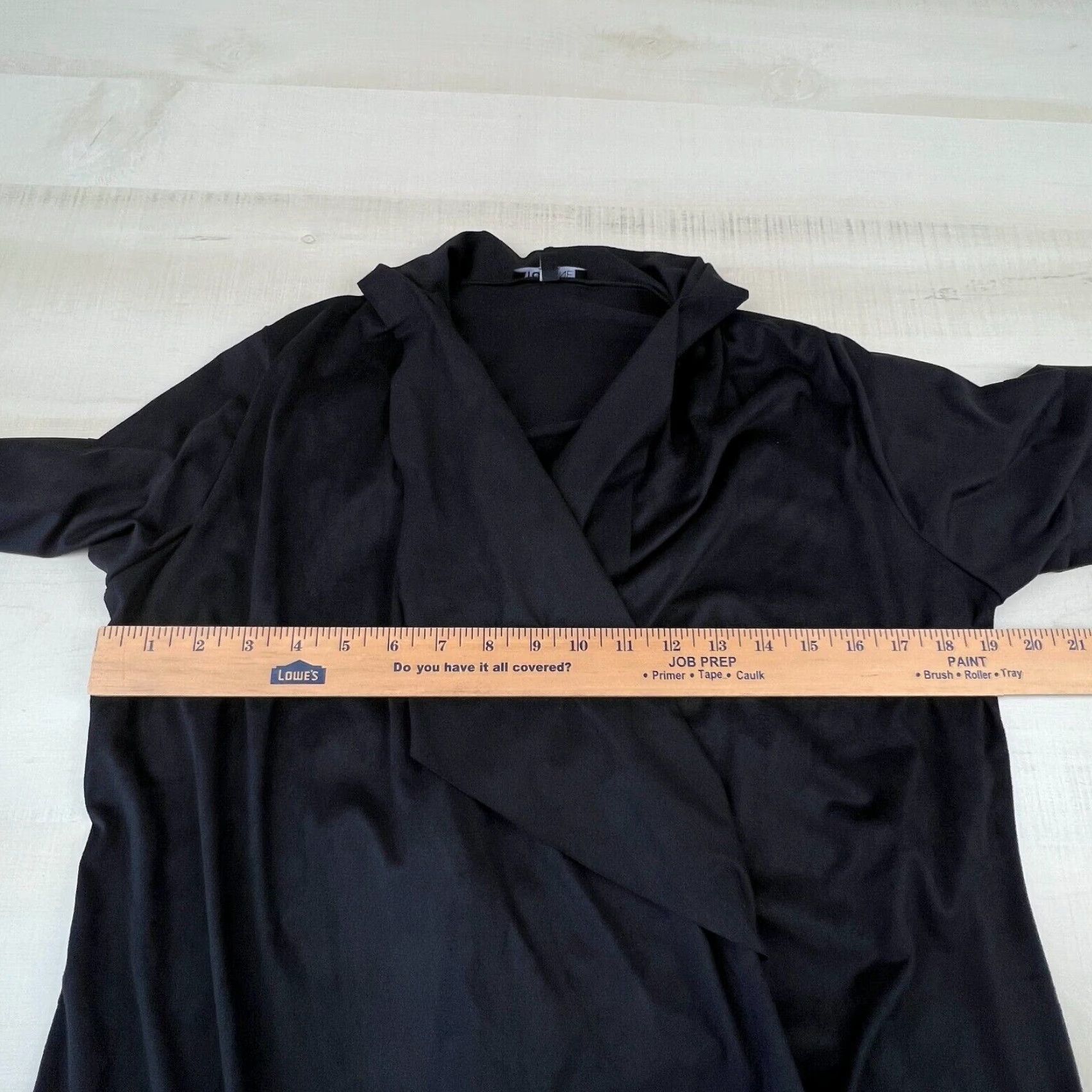 Vintage Top One Womens Black Faux Suede Open Front Cardigan 8 Long Sleeves Casual New Size M / US 6-8 / IT 42-44 - 5 Thumbnail