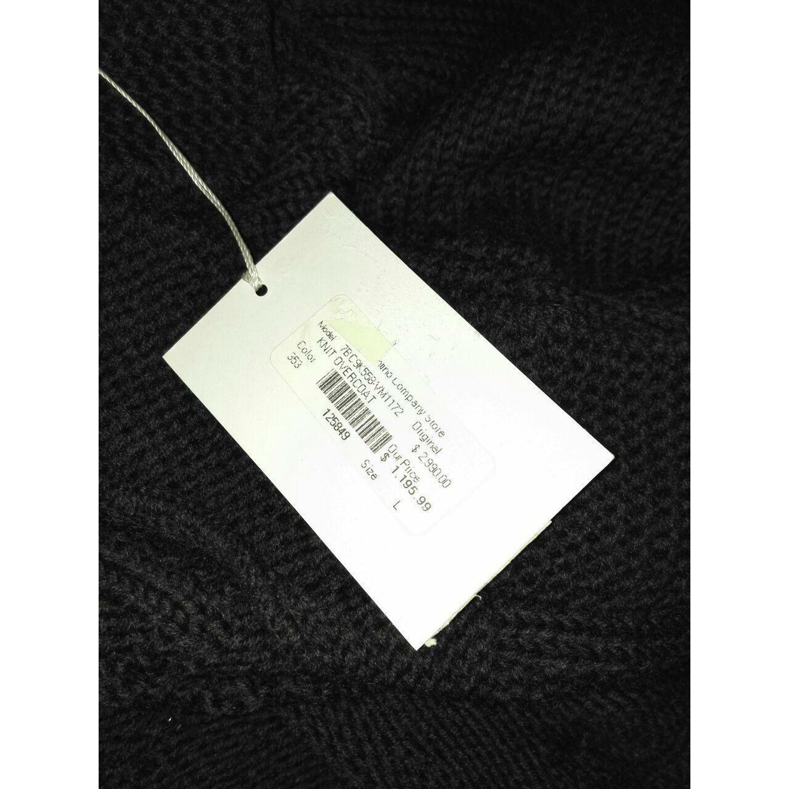 Valentino VALENTINO BLACK WOOL KNIT SWEATER LONG CARDIGAN COAT M IT Size M / US 6-8 / IT 42-44 - 11 Thumbnail