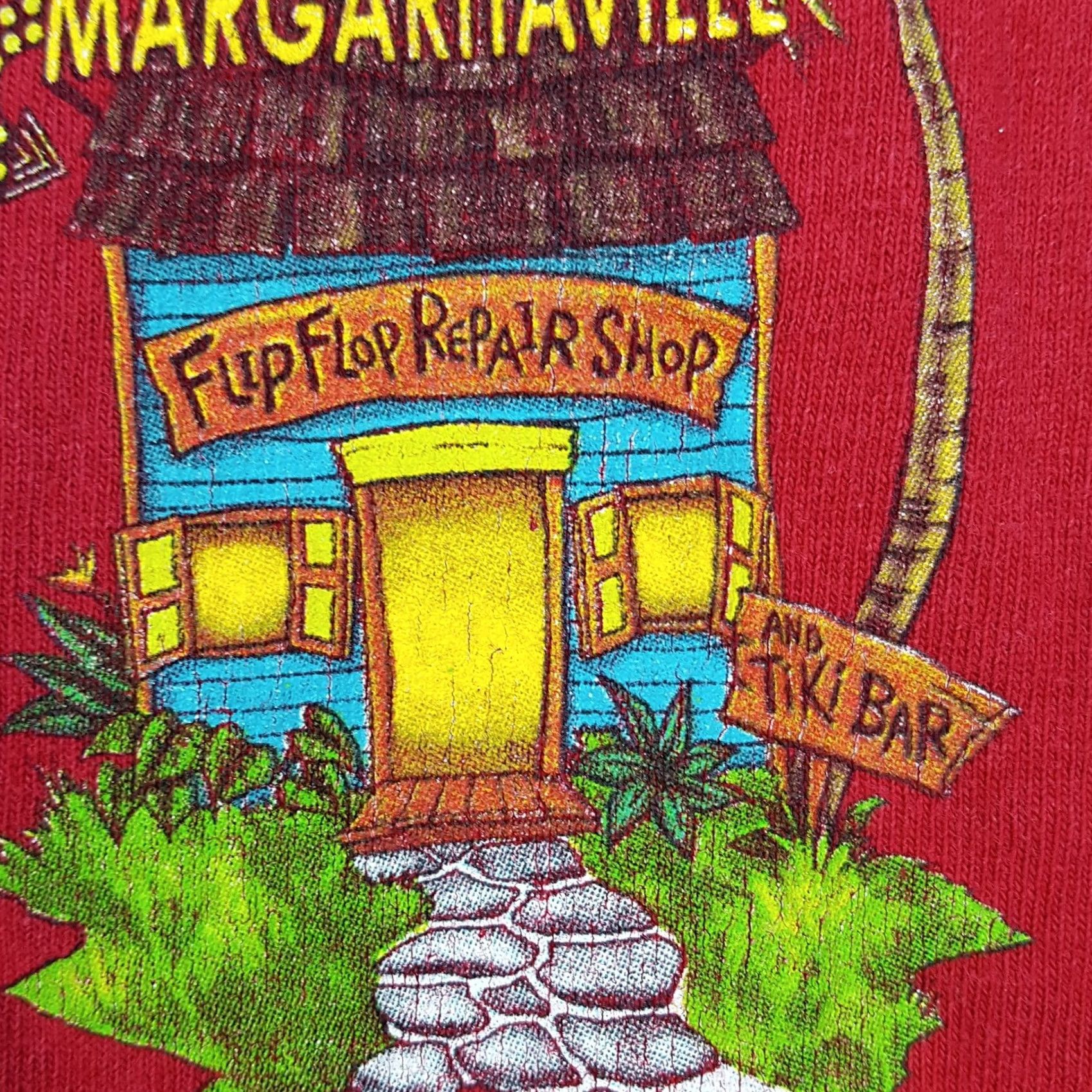 Vintage Vintage Margaritaville T-Shirt S Red Short Sleeve Crew Neck 90s Y2K Parrot Myrtle Beach Graphic Print Mens Shirt Size US S / EU 44-46 / 1 - 5 Thumbnail